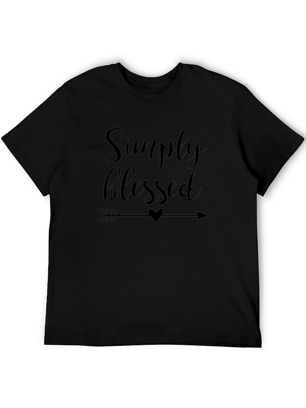 Simply Blessed Graphic Tee - Black T-Shirt