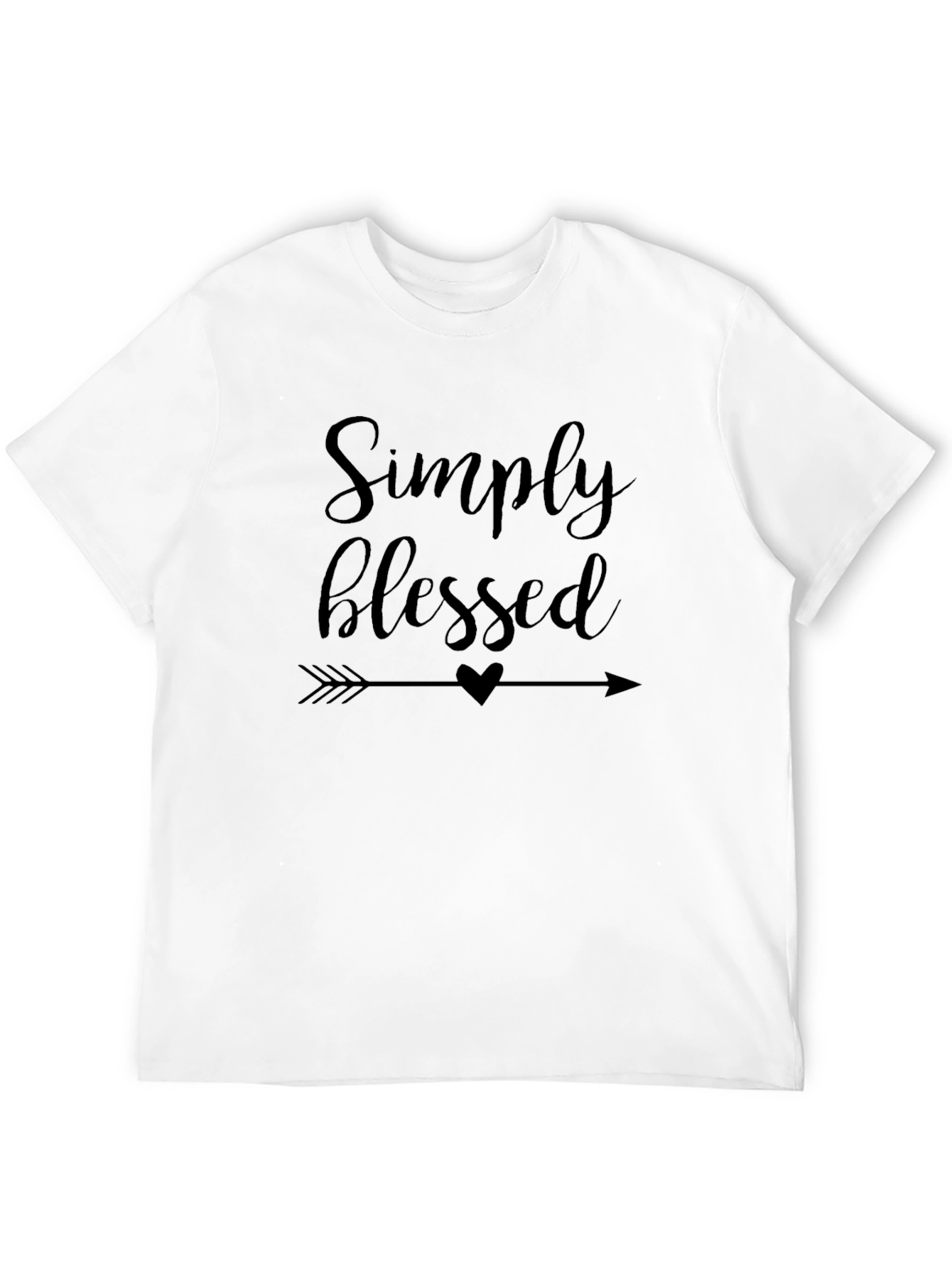 Simply Blessed Graphic Tee - Black T-Shirt