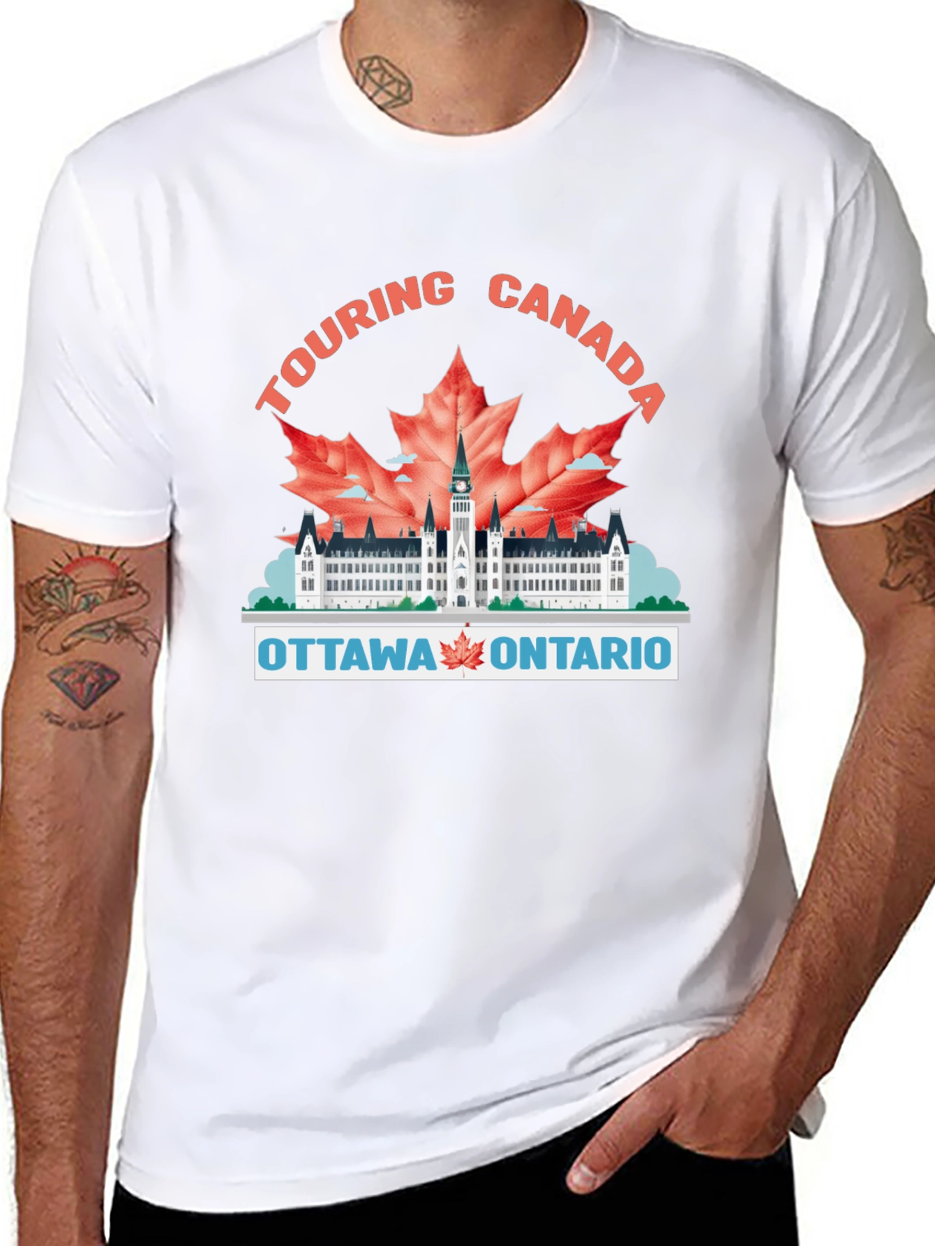 Touring Canada T-Shirt - Ottawa Ontario Souvenir Tee