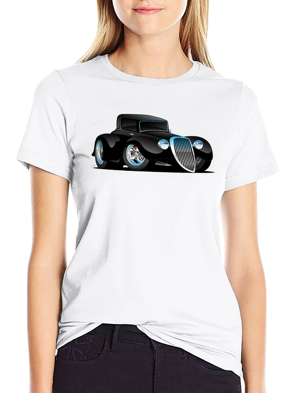 Classic Car Graphic Black T-Shirt