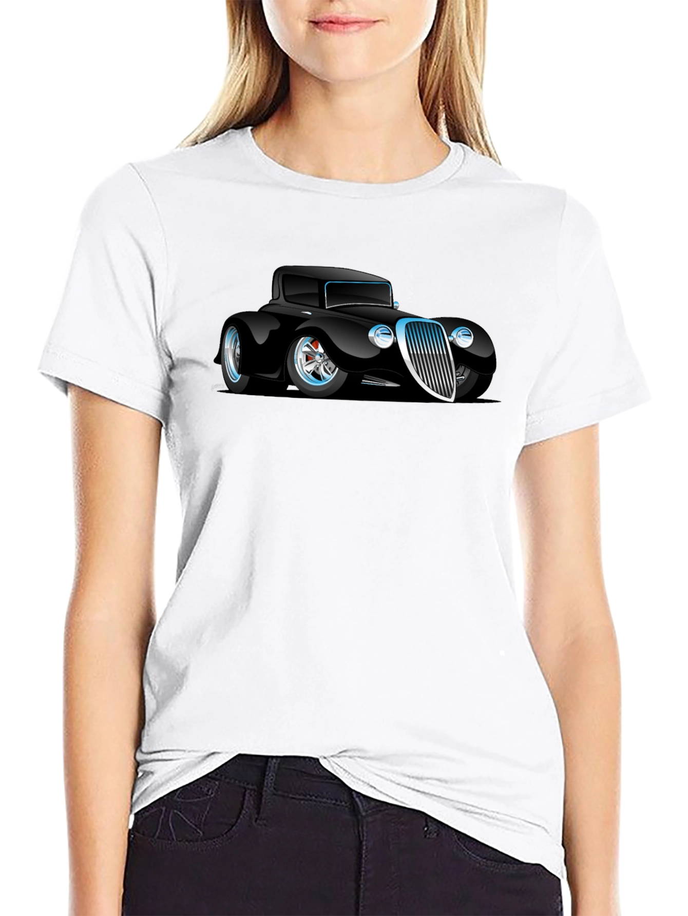 Classic Car Graphic Black T-Shirt