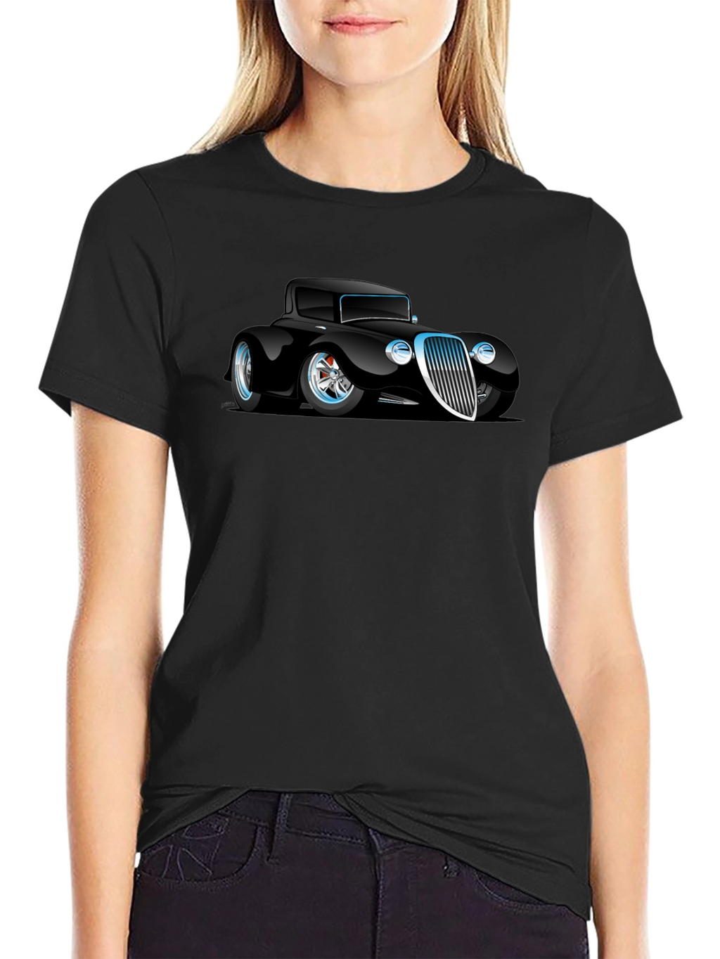 Classic Car Graphic Black T-Shirt