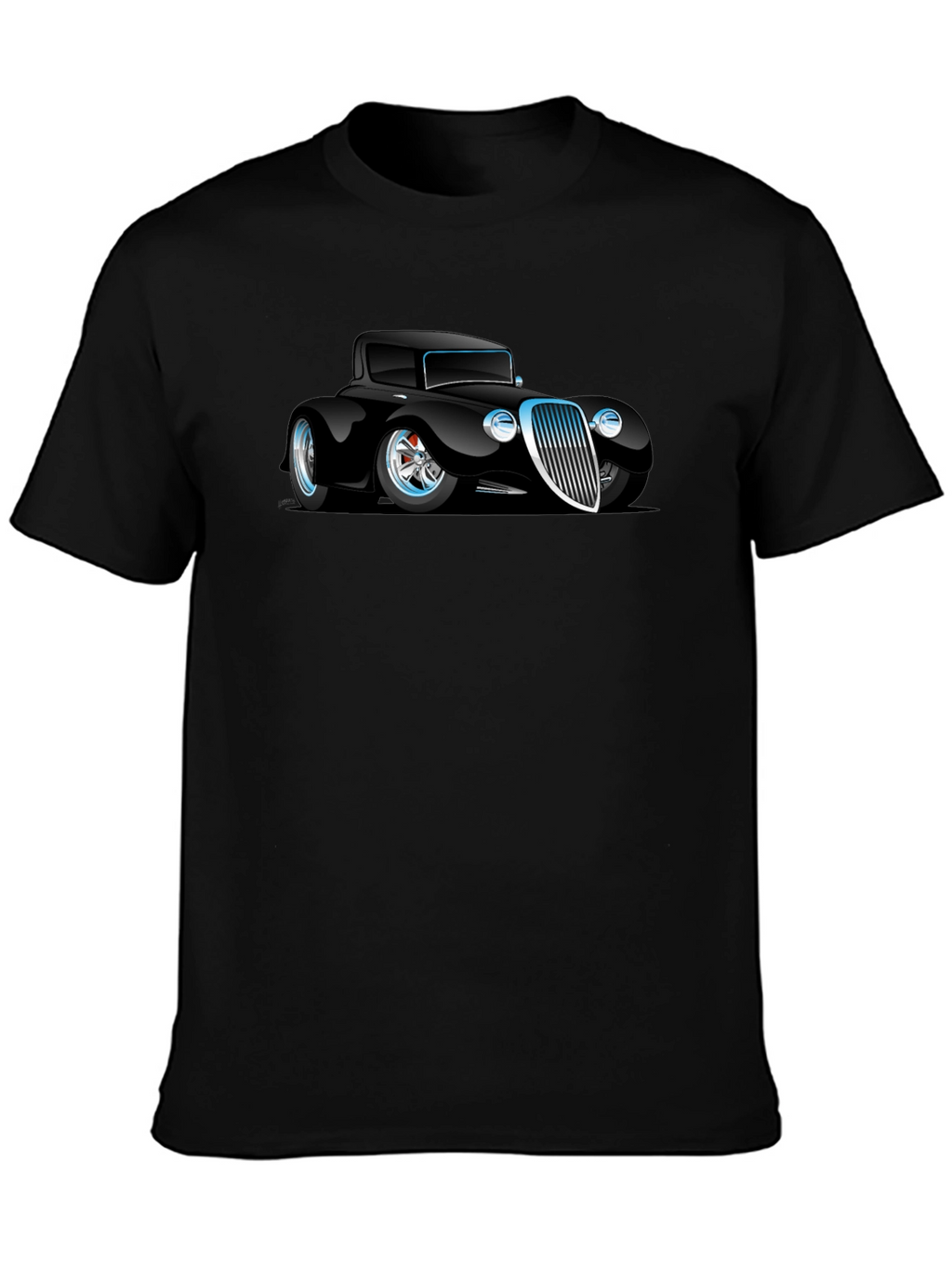 Classic Car Graphic Black T-Shirt