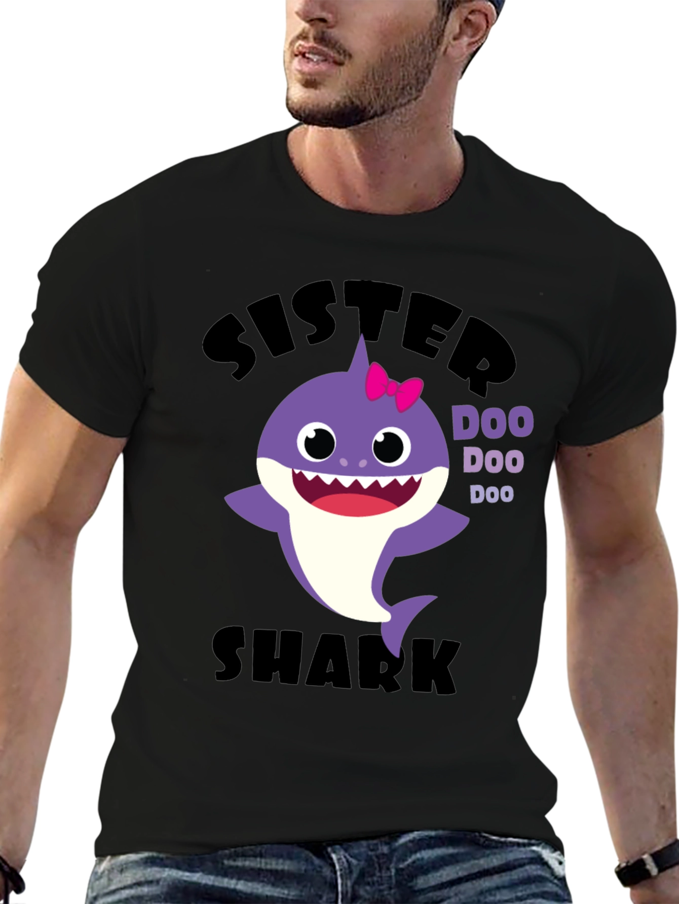 Sister Shark Doo Doo Doo T-Shirt - Baby Shark Family Tee