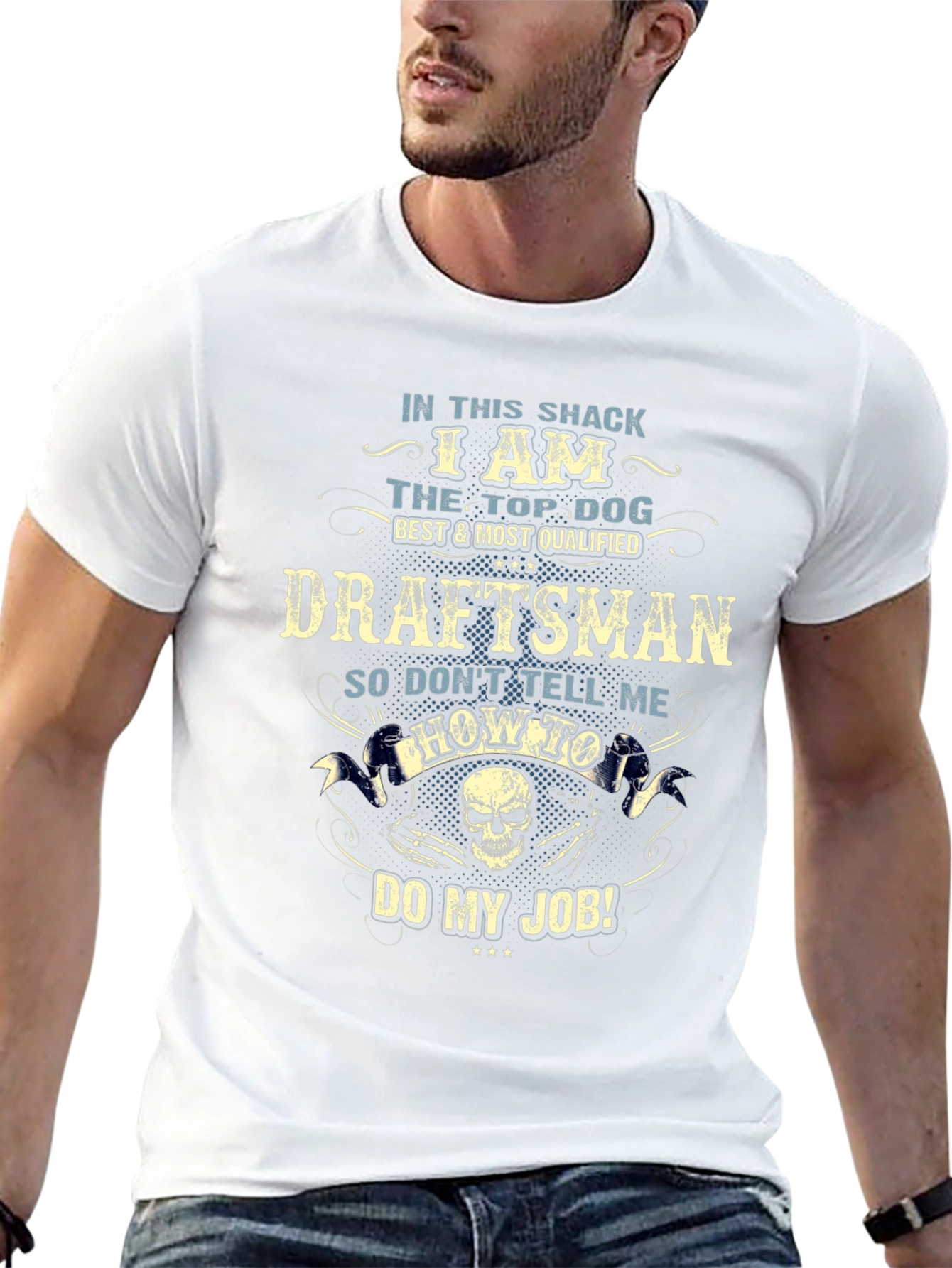 Draftsman Top Dog Graphic T-Shirt