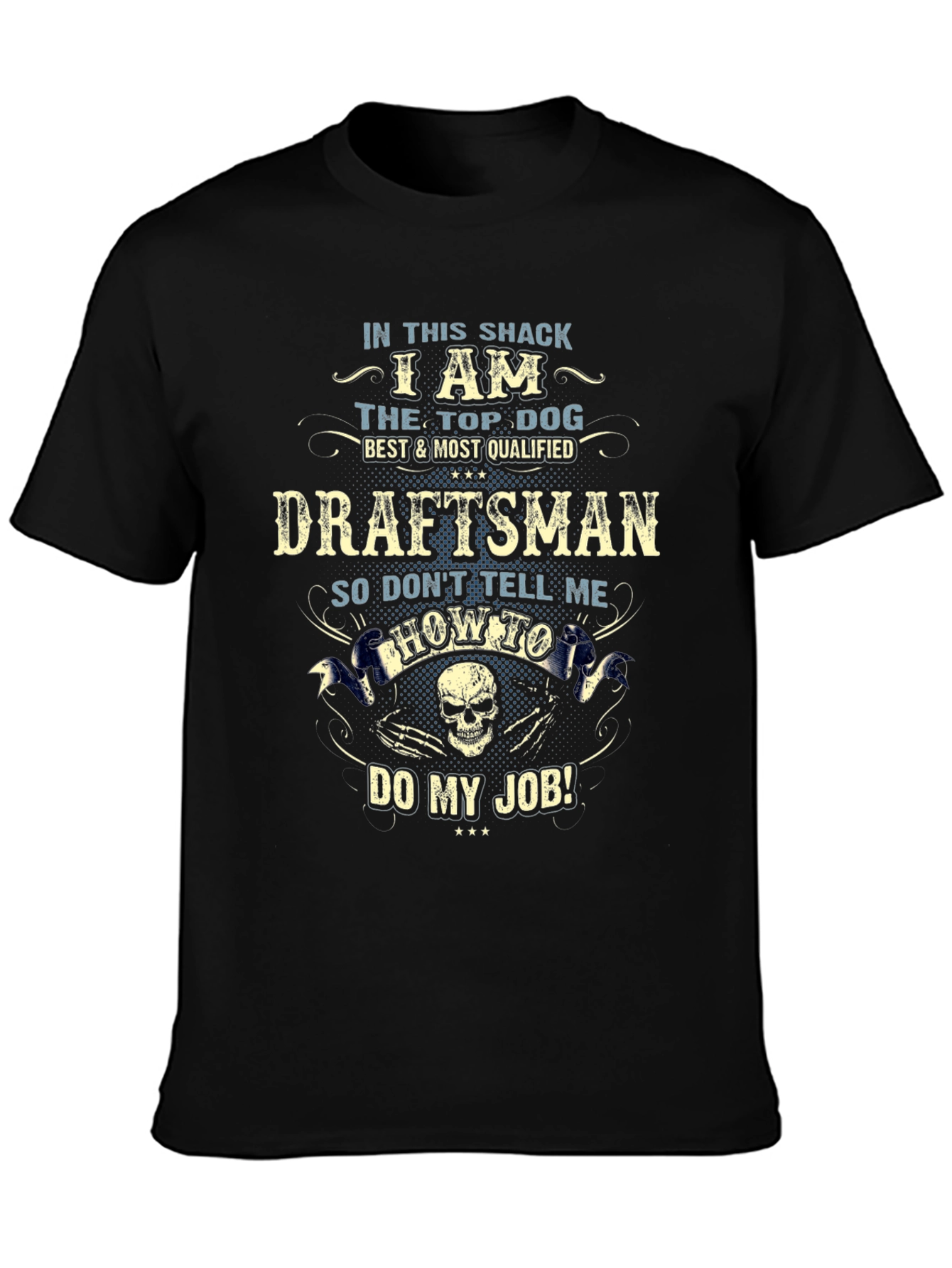 Draftsman Top Dog Graphic T-Shirt