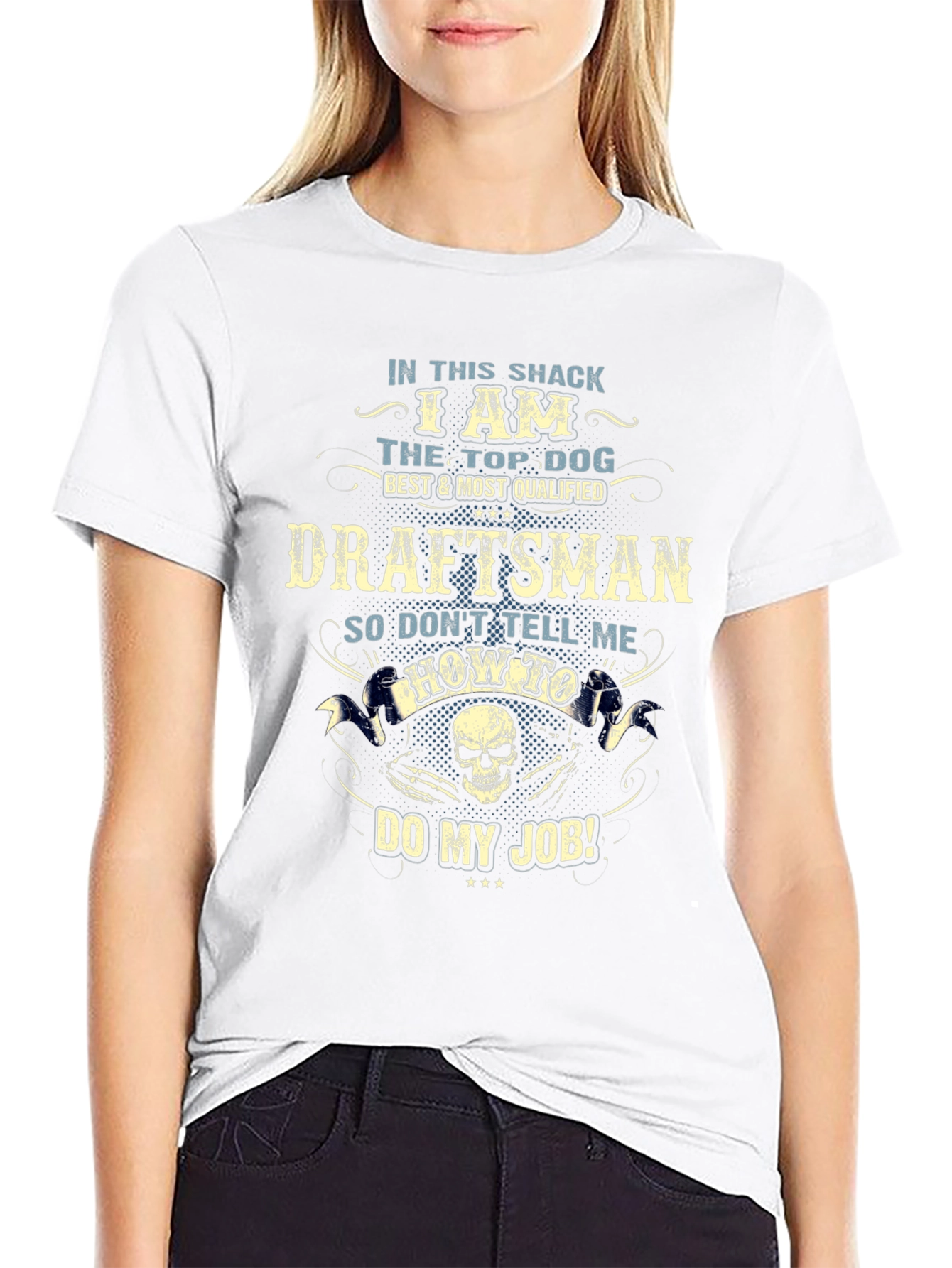 Draftsman Top Dog Graphic T-Shirt