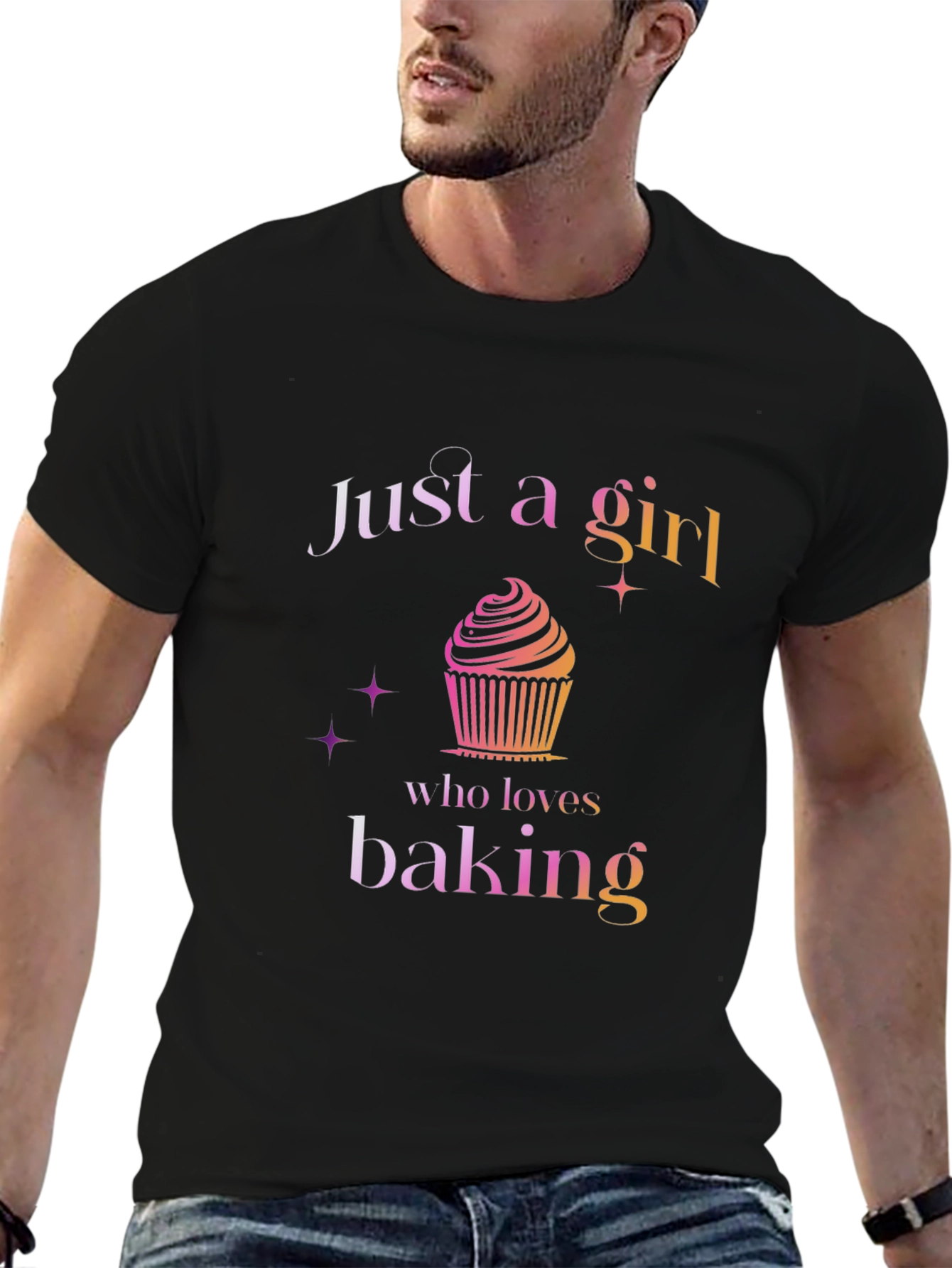 Just a Girl Who Loves Baking Graphic T-Shirt