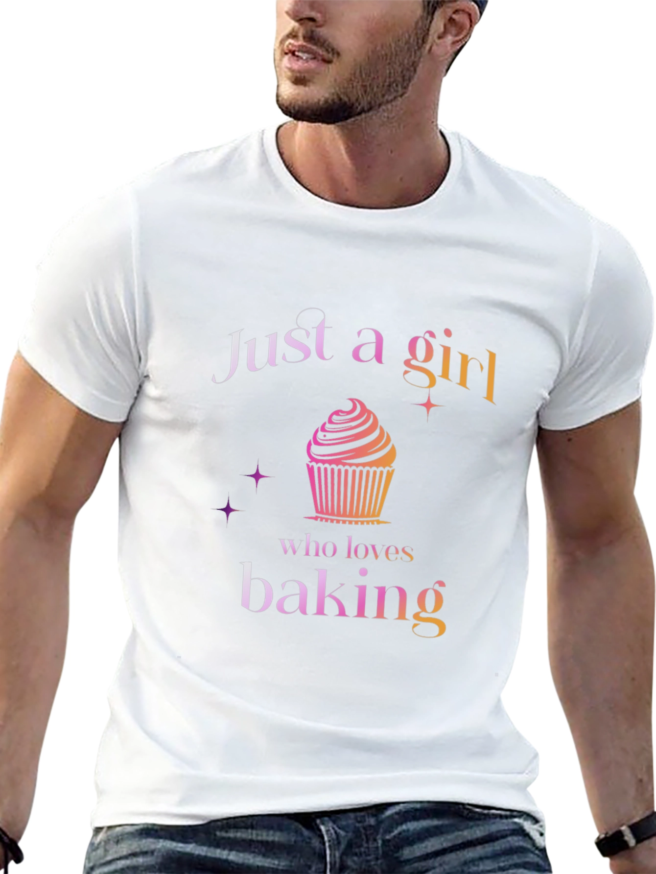 Just a Girl Who Loves Baking Graphic T-Shirt