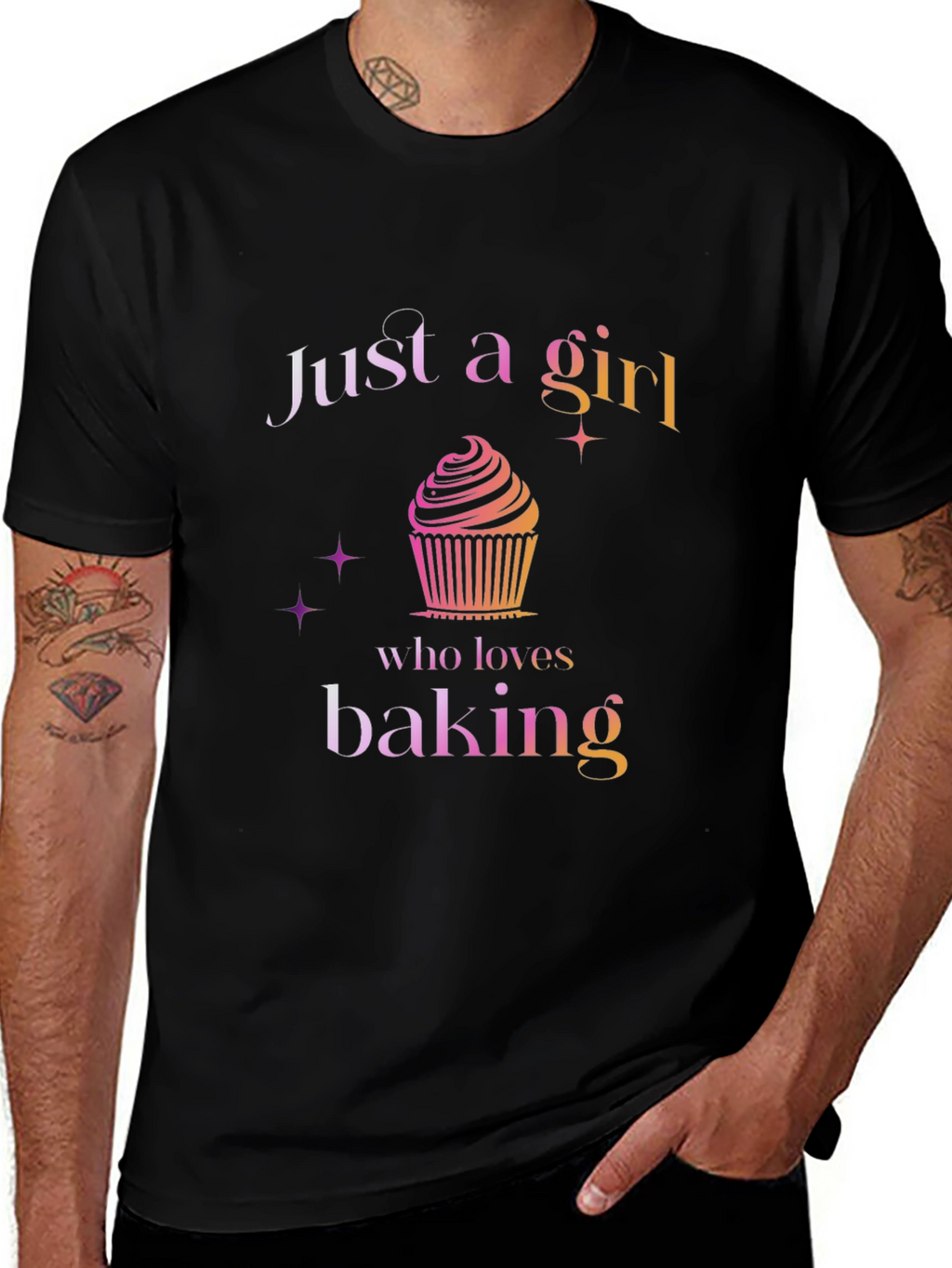 Just a Girl Who Loves Baking Graphic T-Shirt