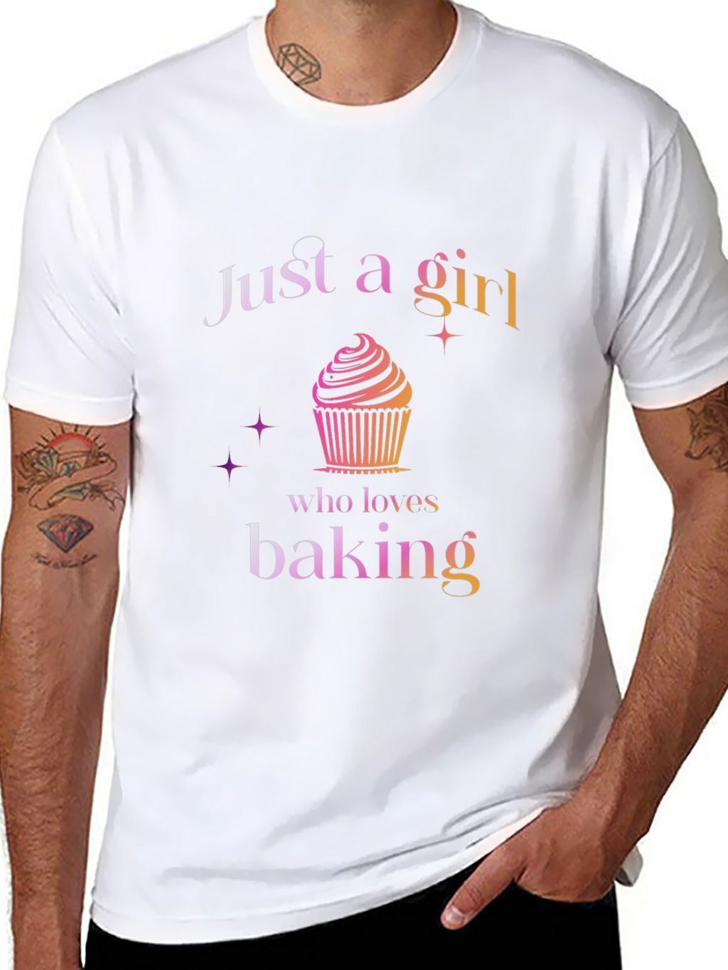Just a Girl Who Loves Baking Graphic T-Shirt