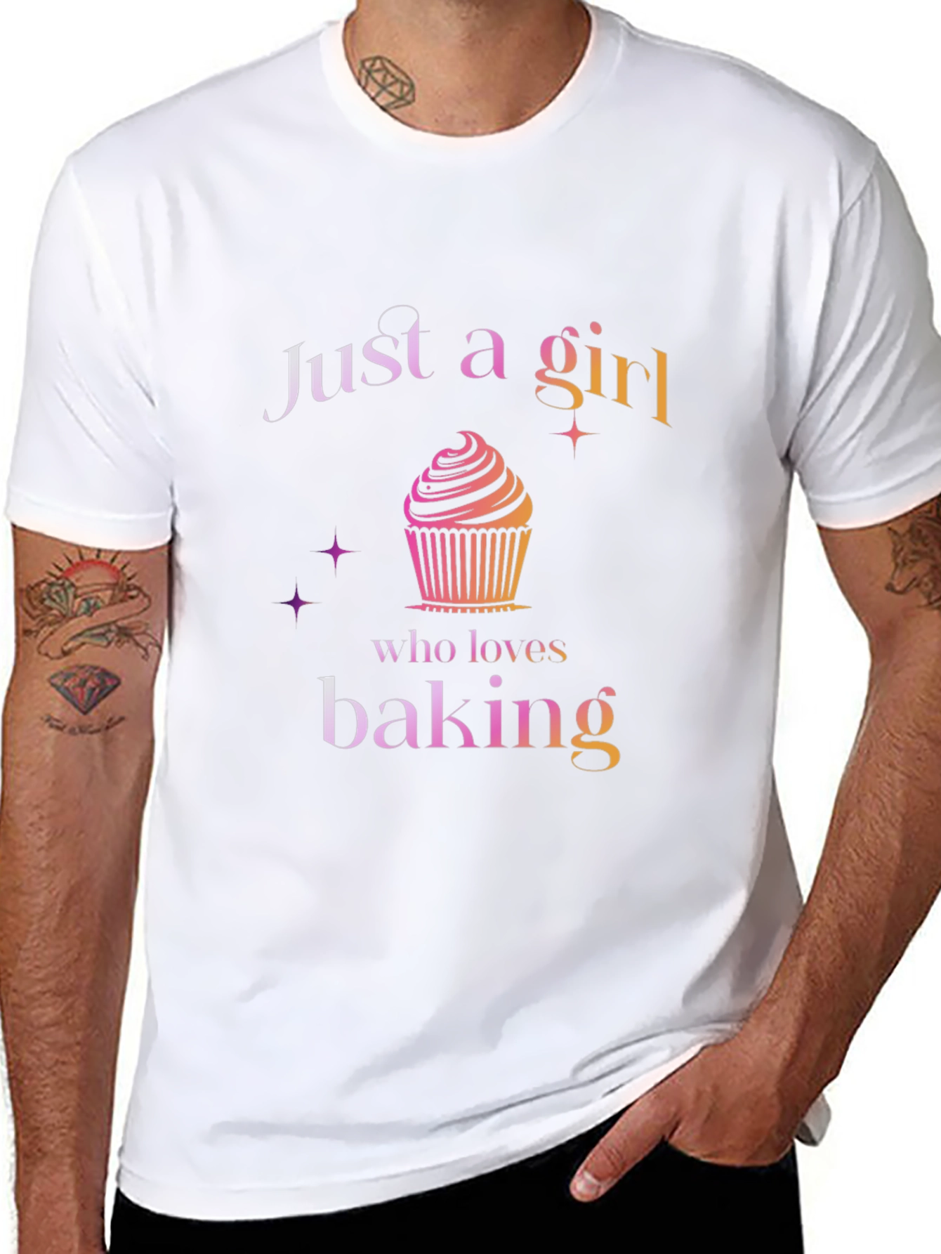 Just a Girl Who Loves Baking Graphic T-Shirt