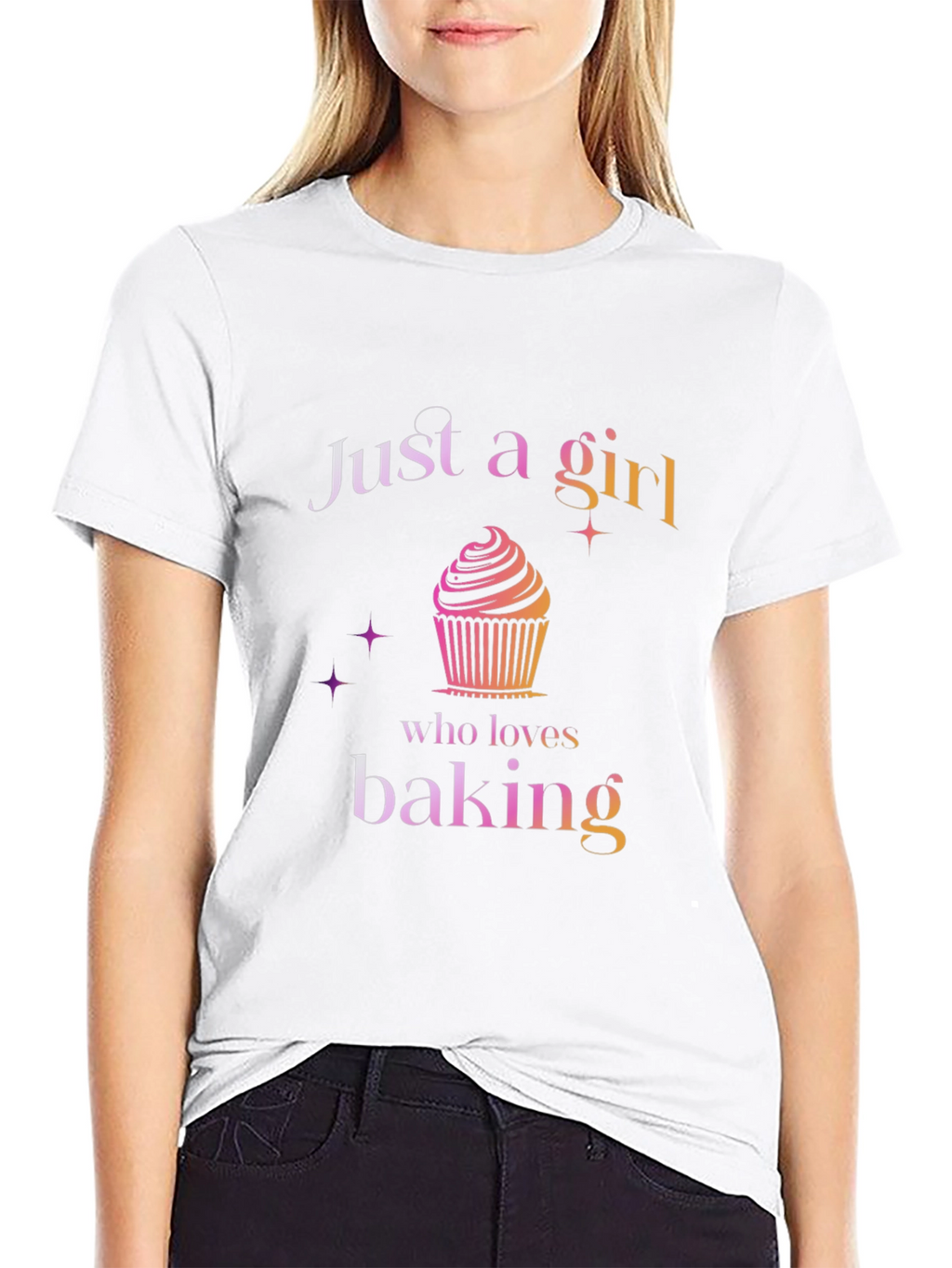 Just a Girl Who Loves Baking Graphic T-Shirt