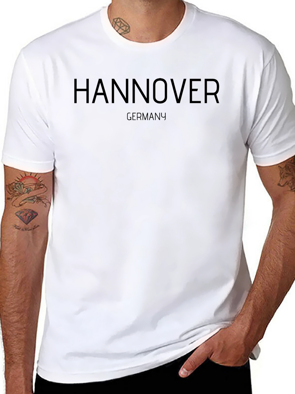 Hannover Germany Black T-Shirt