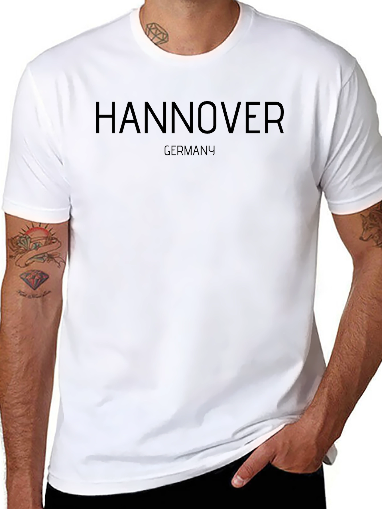 Hannover Germany Black T-Shirt