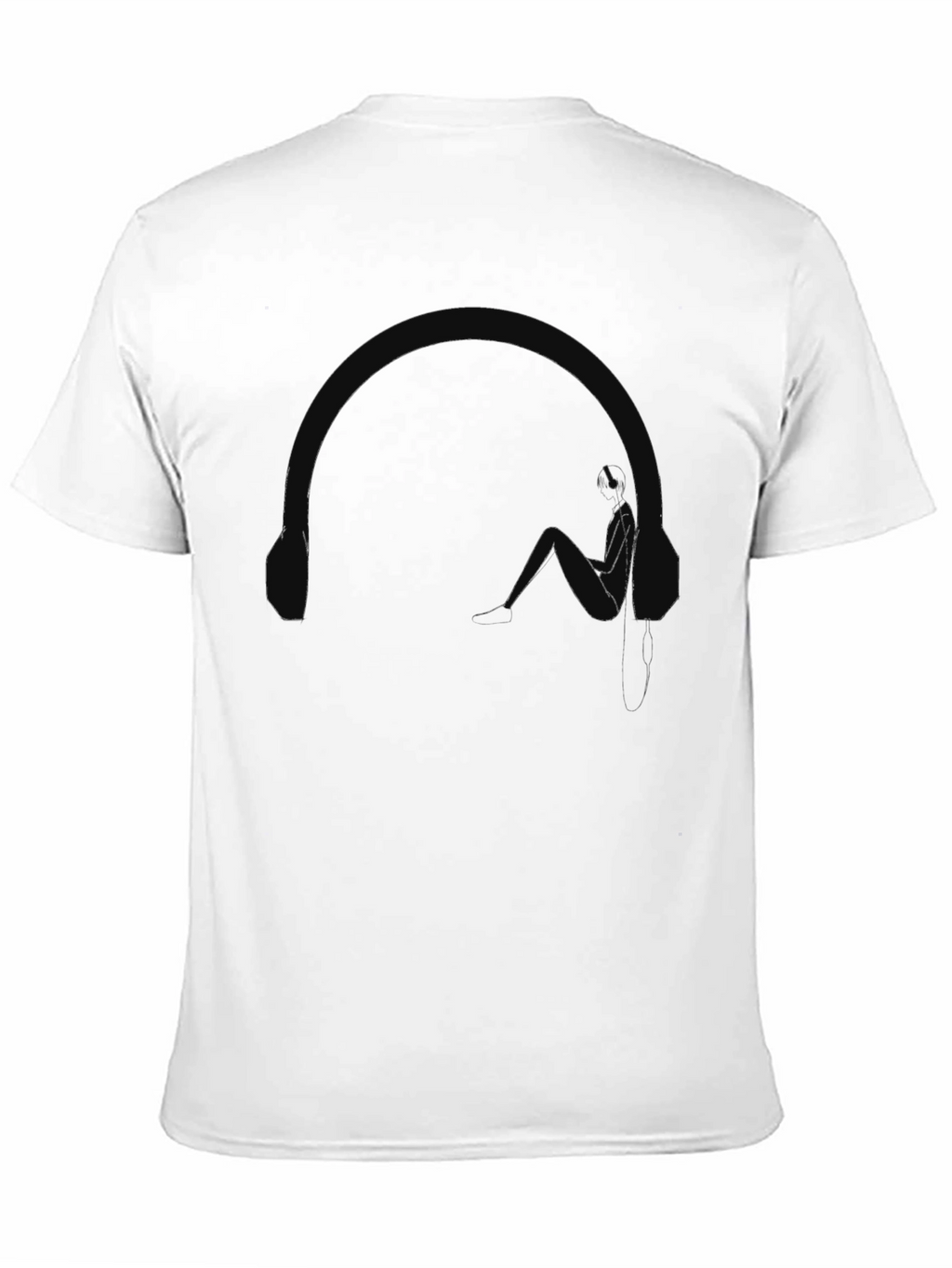 Minimalist Black T-Shirt: Abstract Design