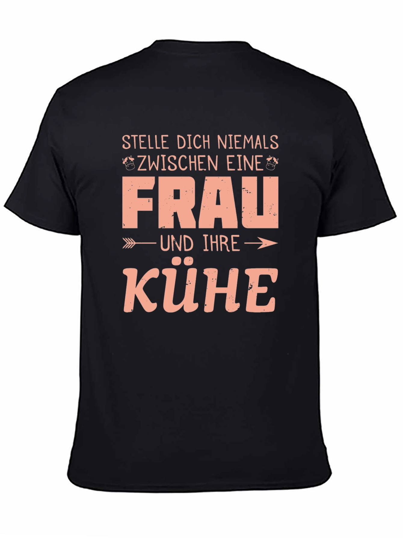 Stelle Dich Niemals T-Shirt Funny German Cow Farmer Gift