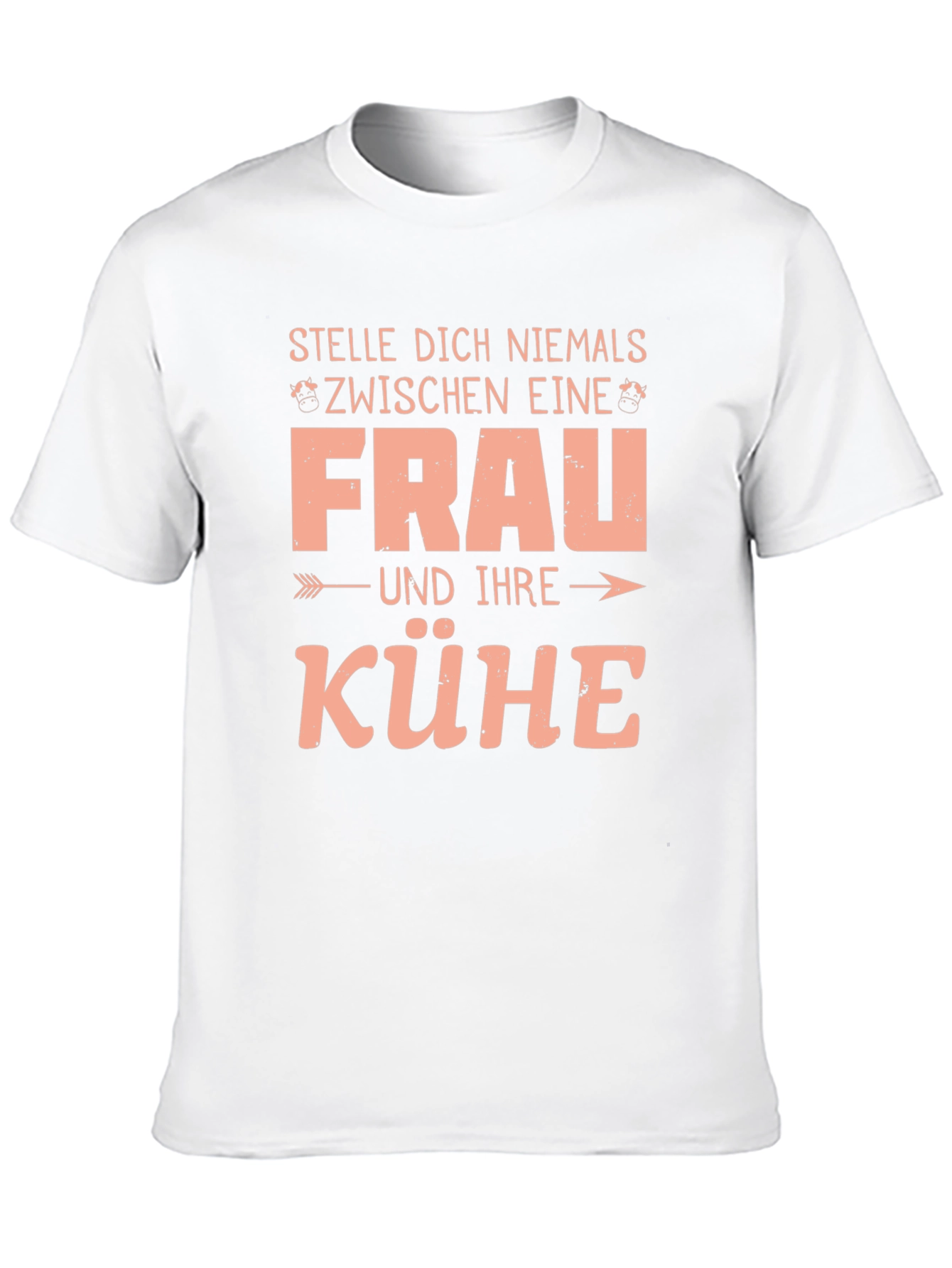 Stelle Dich Niemals T-Shirt Funny German Cow Farmer Gift