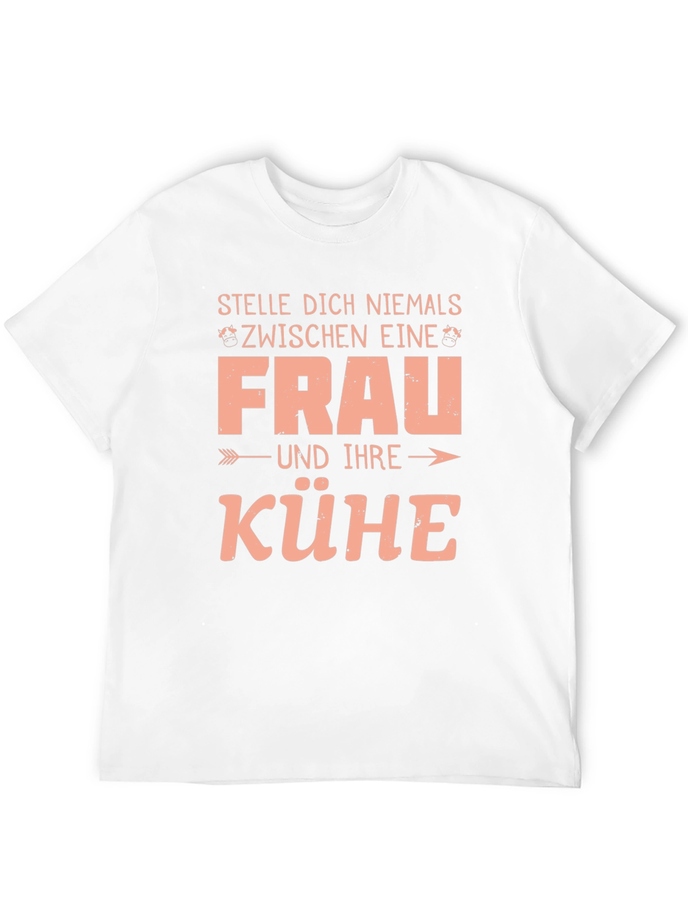 Stelle Dich Niemals T-Shirt Funny German Cow Farmer Gift