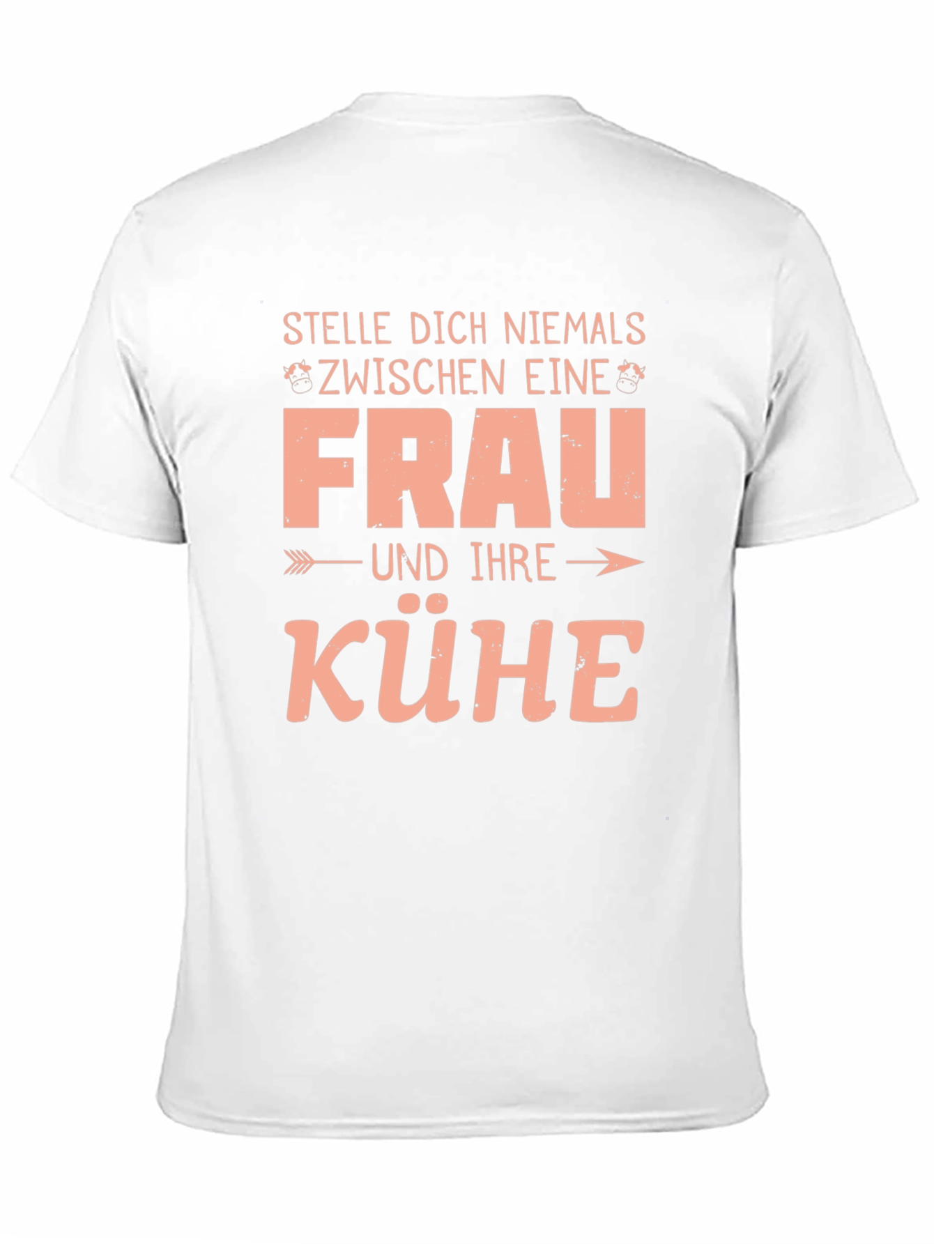 Stelle Dich Niemals T-Shirt Funny German Cow Farmer Gift