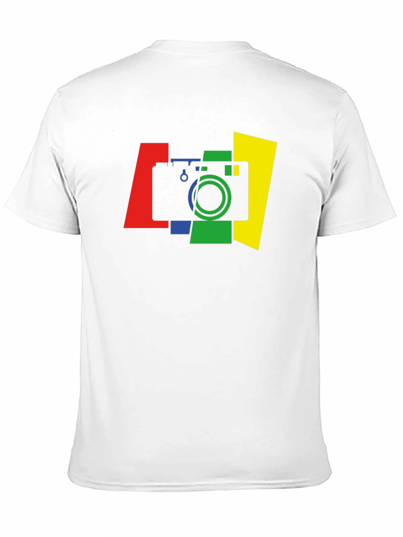 Stylish Camera Graphic Tee - Black