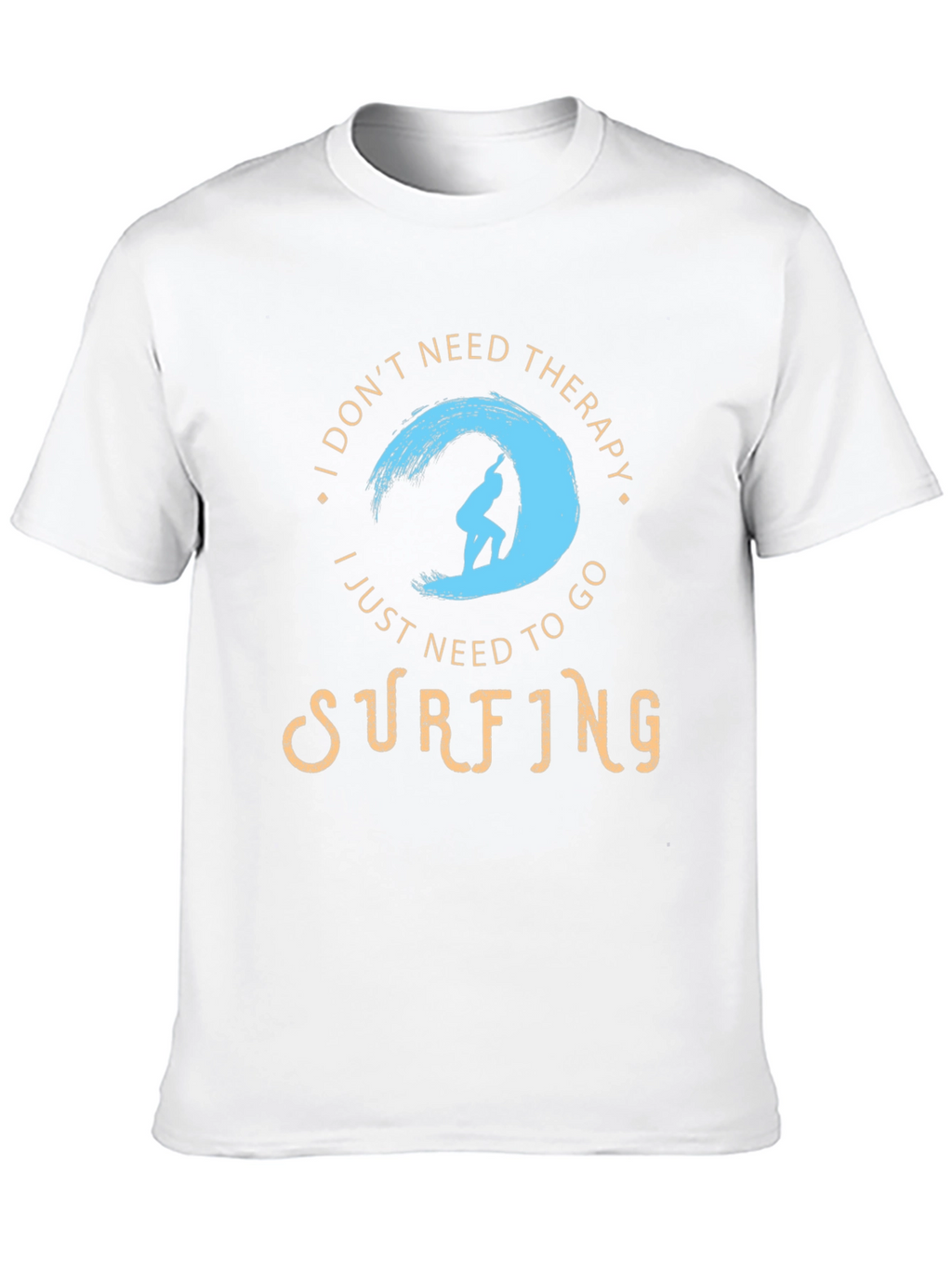 Surfing Therapy T-Shirt - Black