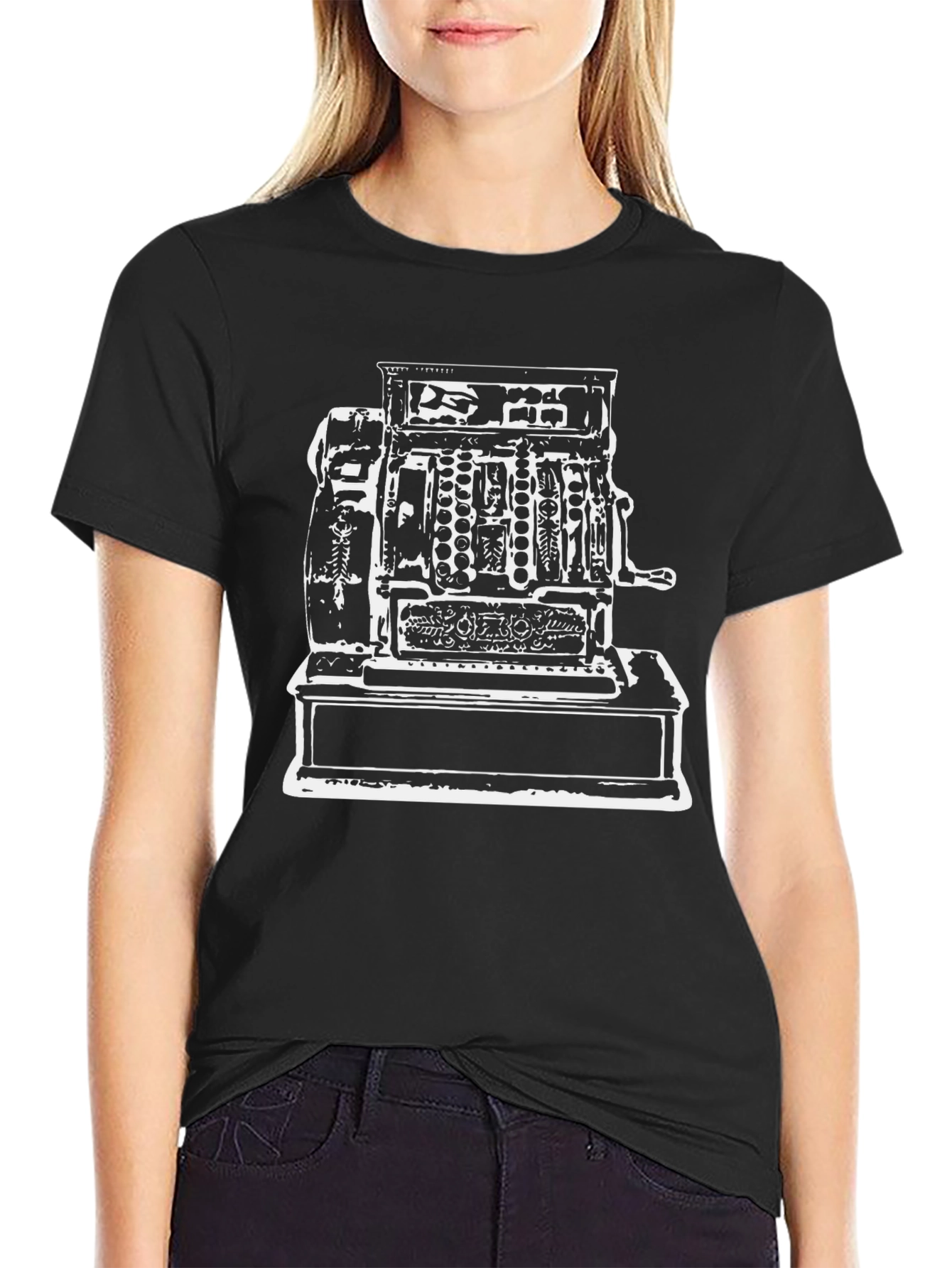Vintage Cash Register Graphic T-Shirt