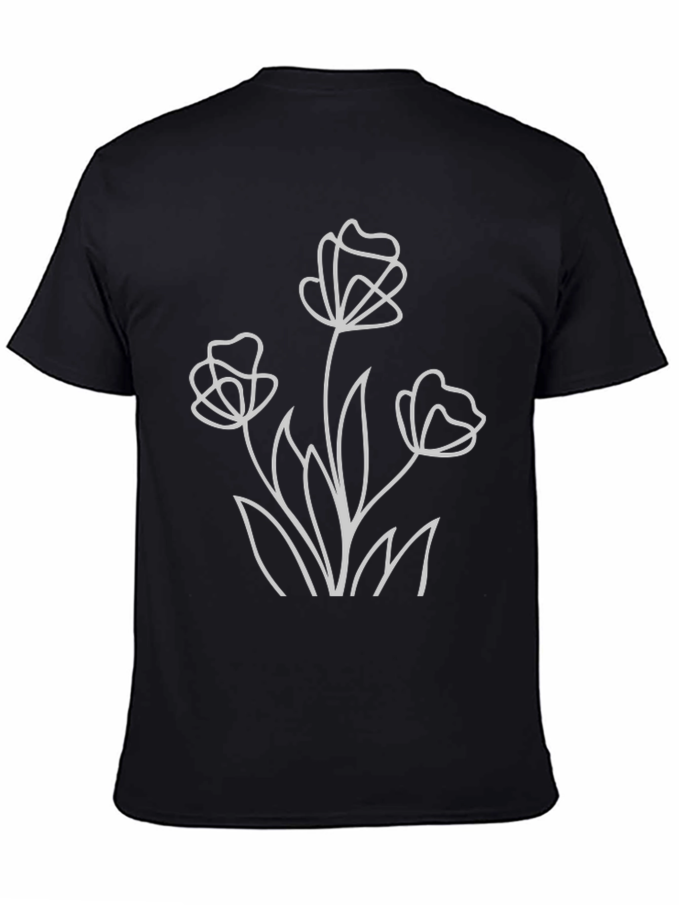 Floral Graphic Tee - Minimalist Flower T-Shirt