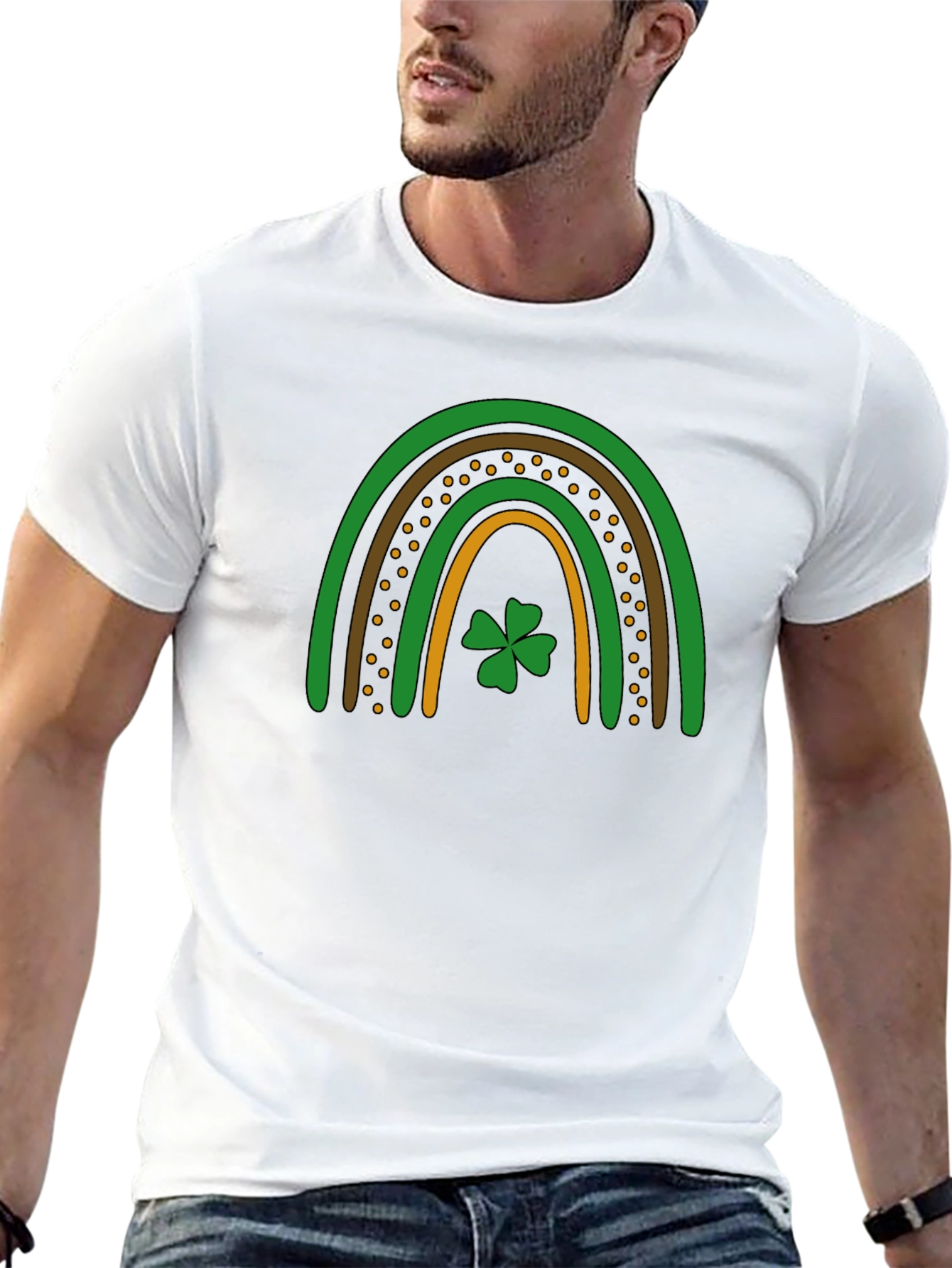 St. Patricks Day Rainbow Shamrock T-Shirt