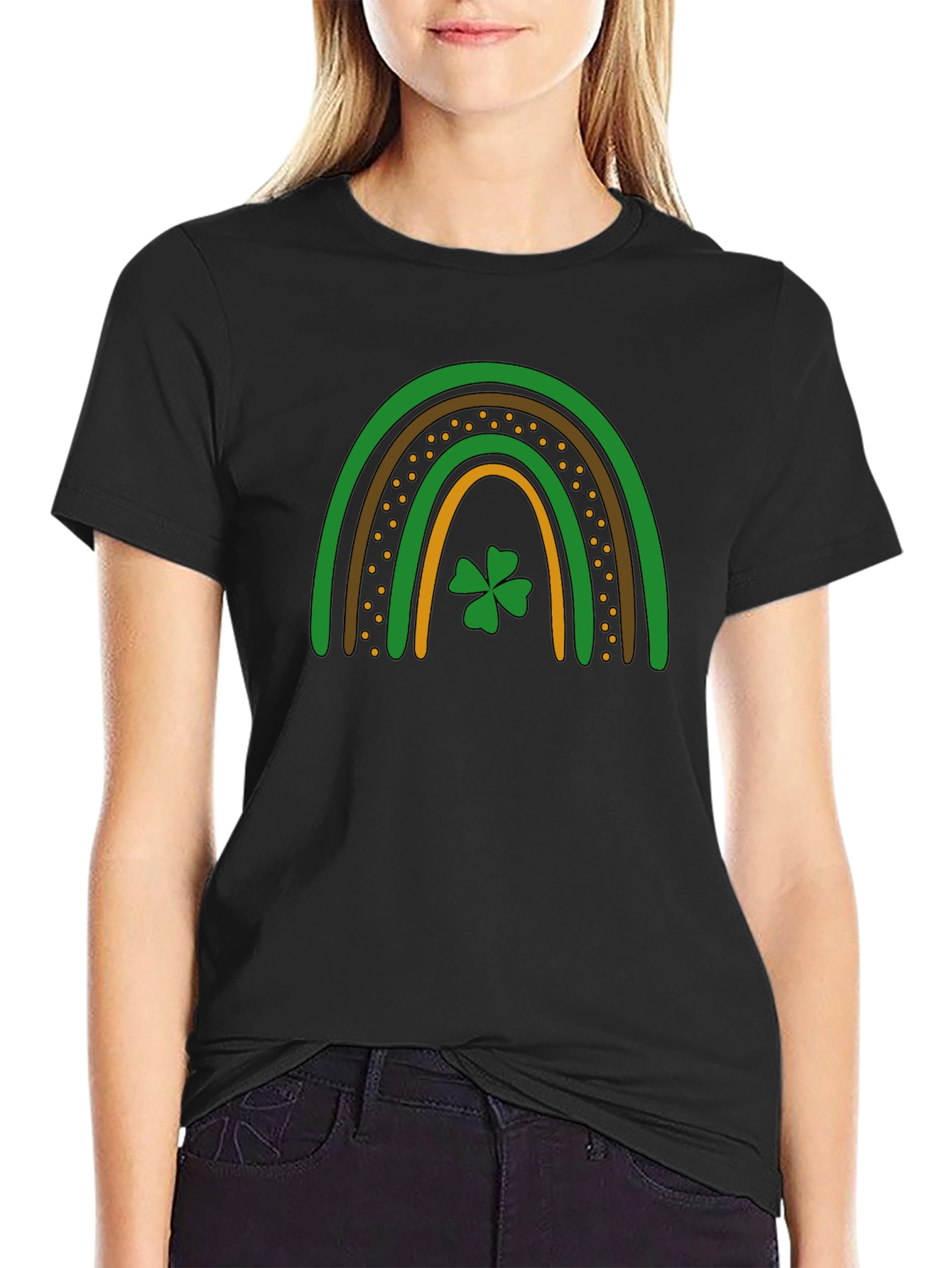 St. Patricks Day Rainbow Shamrock T-Shirt