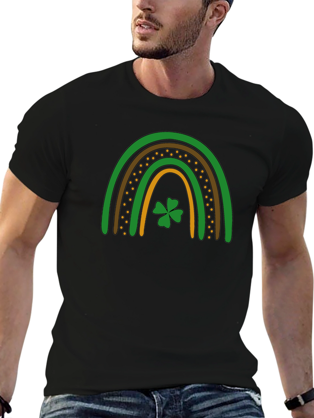 St. Patricks Day Rainbow Shamrock T-Shirt