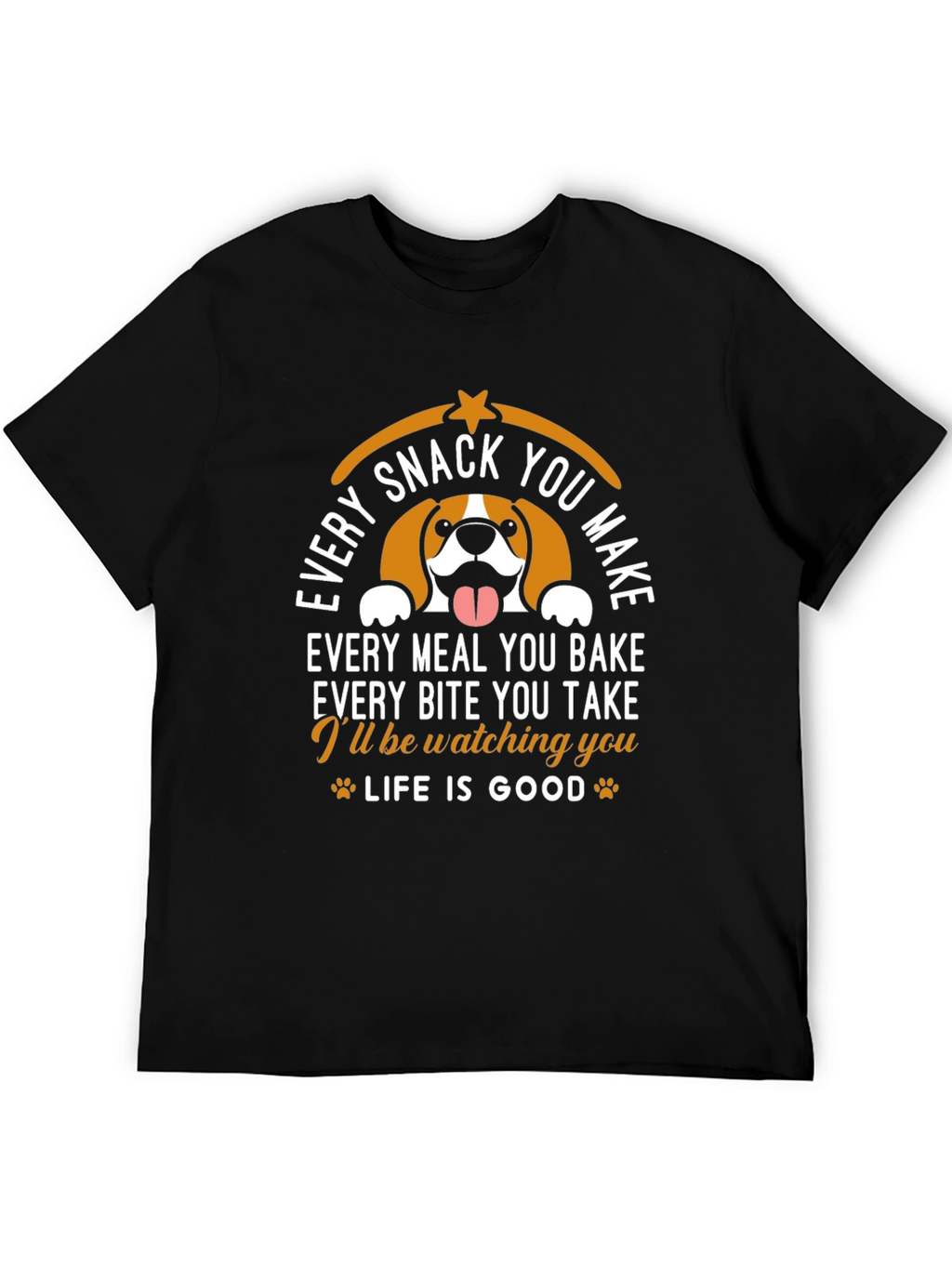 Funny Dog Watching You Graphic T-Shirt