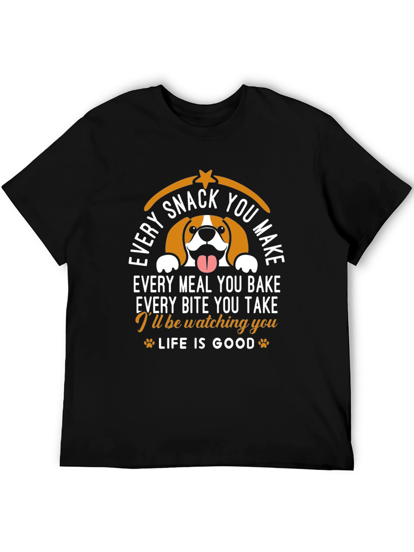 Funny Dog Watching You Graphic T-Shirt