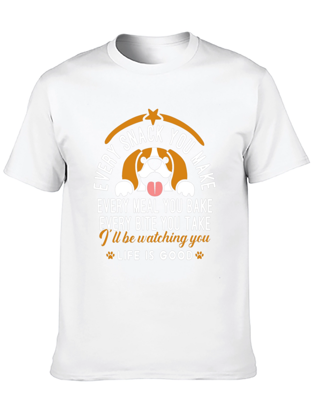 Funny Dog Watching You Graphic T-Shirt