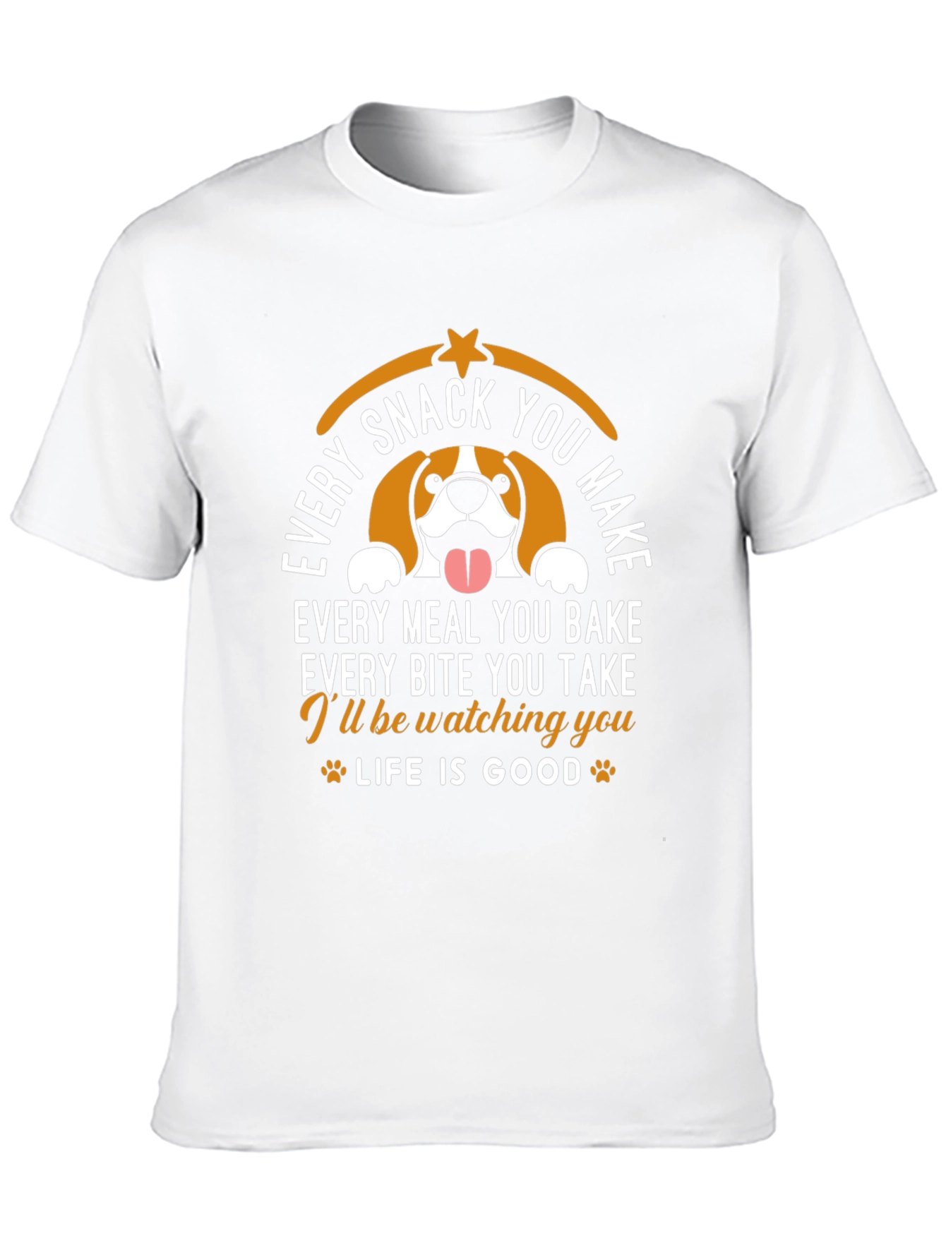 Funny Dog Watching You Graphic T-Shirt