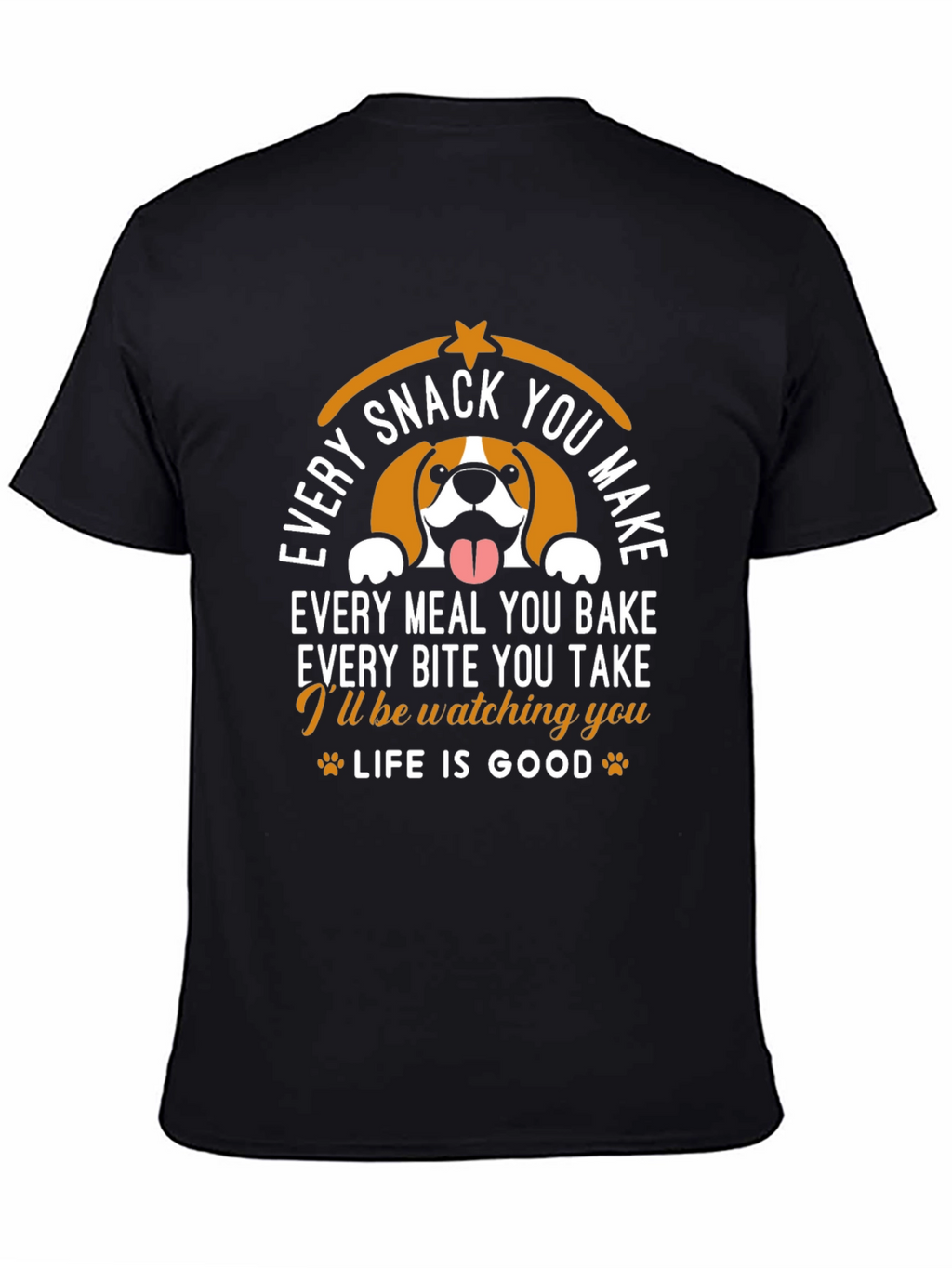 Funny Dog Watching You Graphic T-Shirt