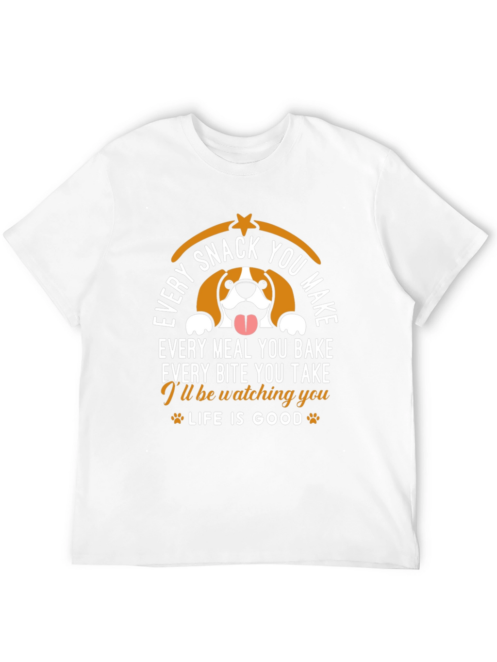 Funny Dog Watching You Graphic T-Shirt