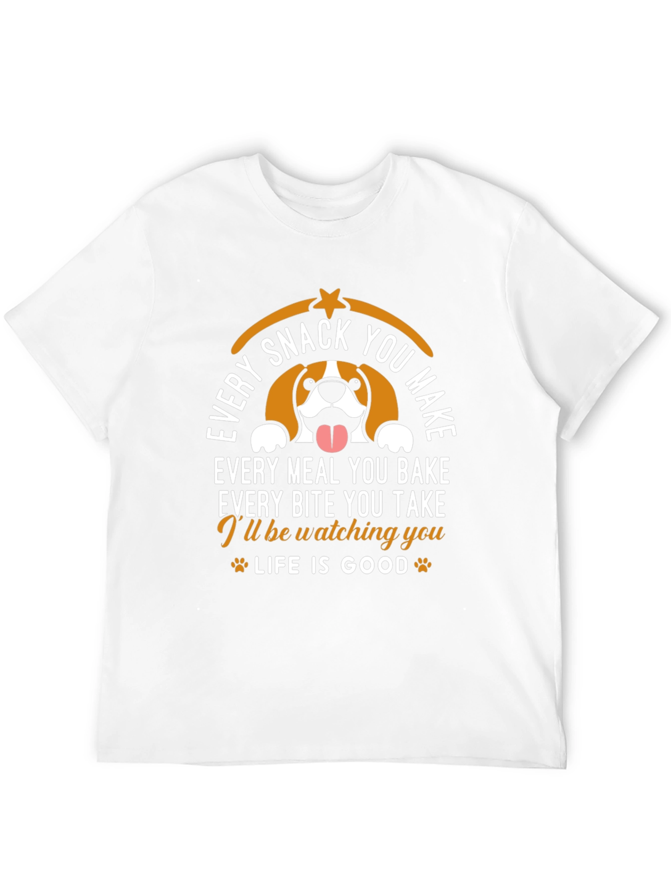 Funny Dog Watching You Graphic T-Shirt