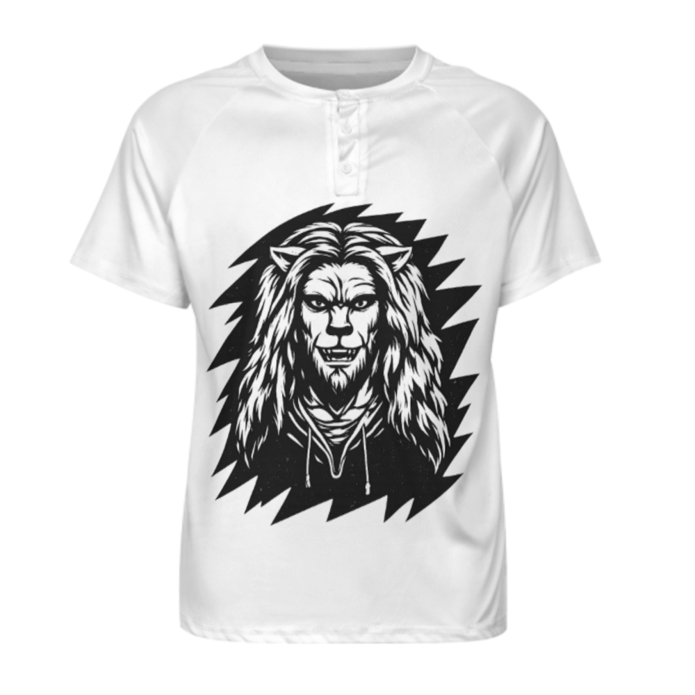 Fierce Lion Warrior Graphic Tee – Bold Streetwear Animal King T-Shirt for Men(z311)