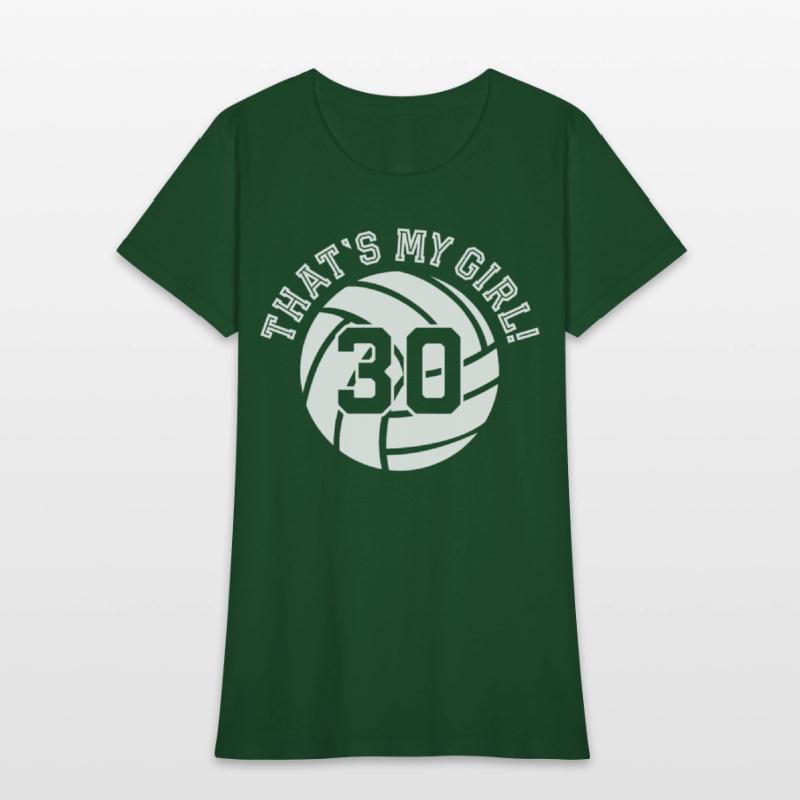 30 Volleyball Player That'S My Cheer Mom Dad Team