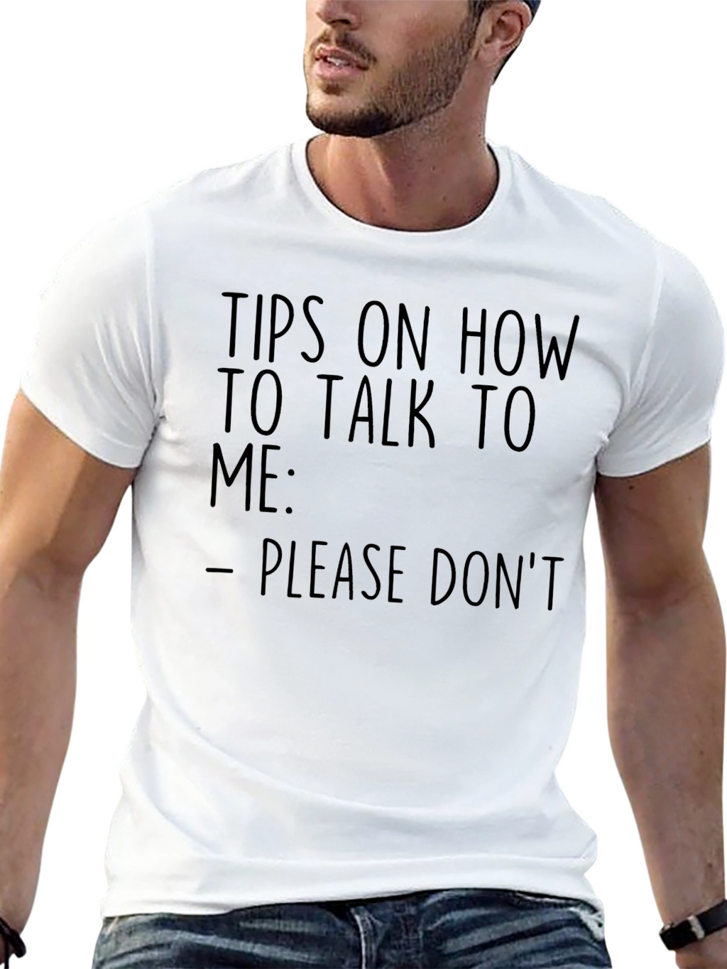 Humorous Please Dont Graphic T-Shirt