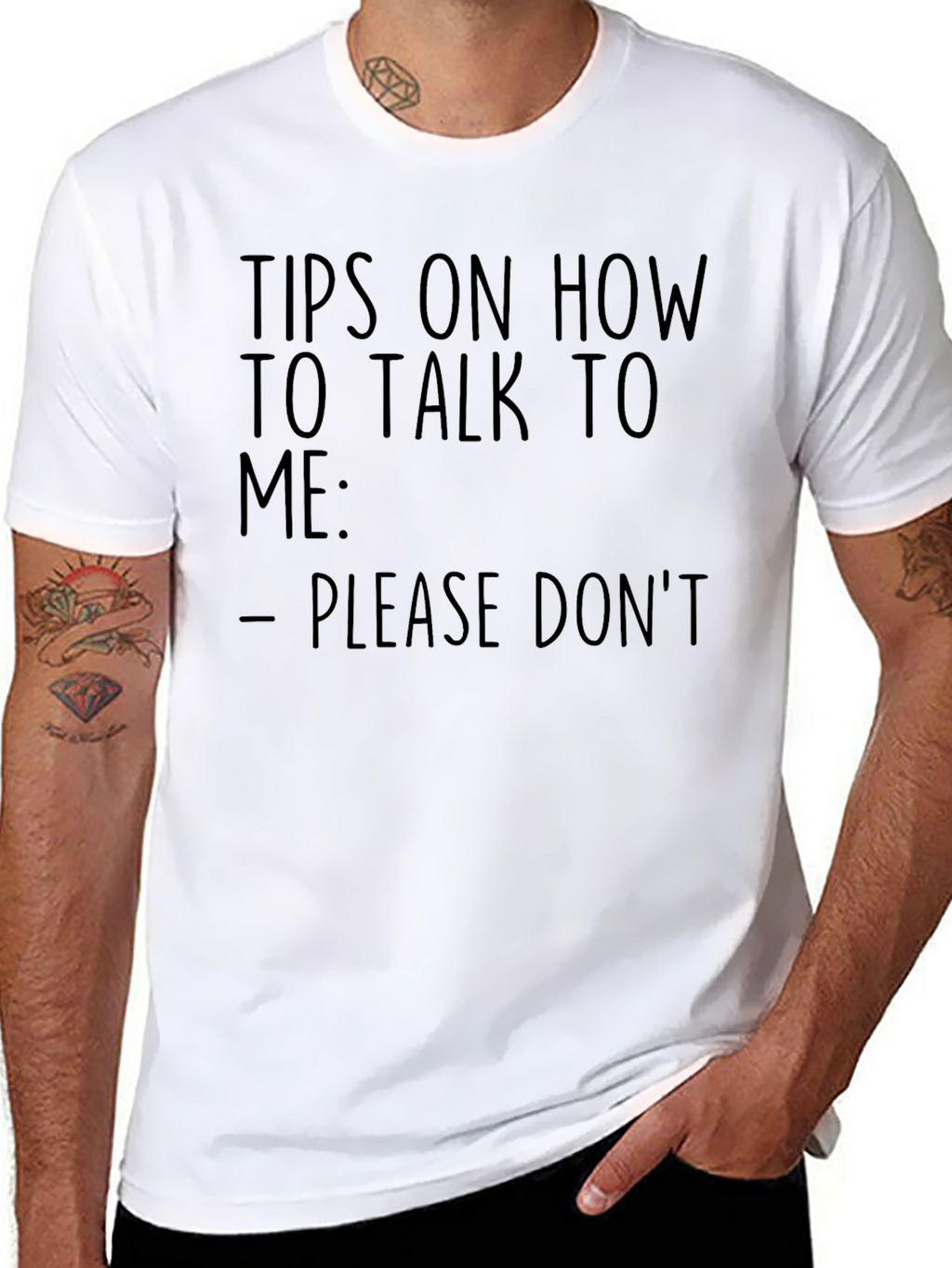 Humorous Please Dont Graphic T-Shirt