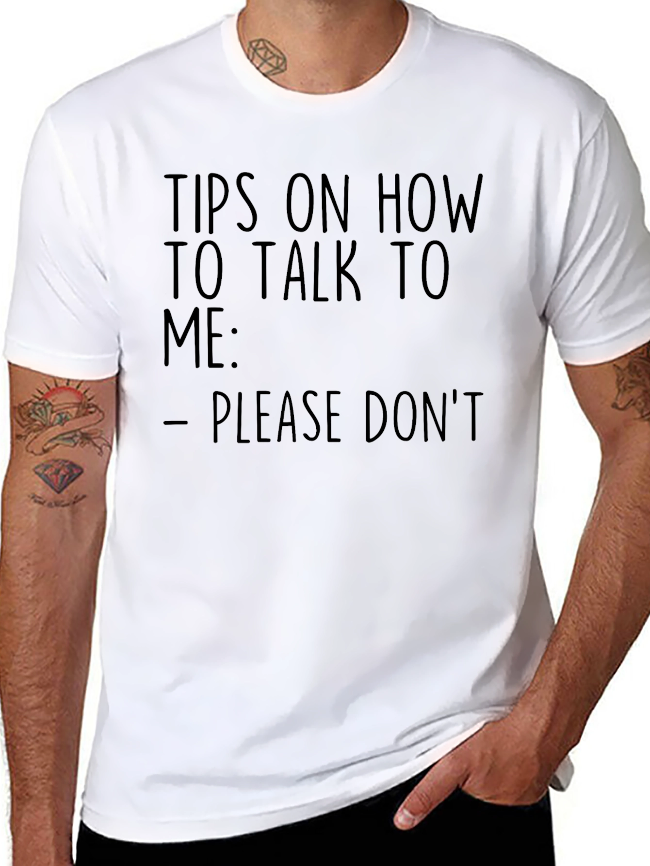 Humorous Please Dont Graphic T-Shirt