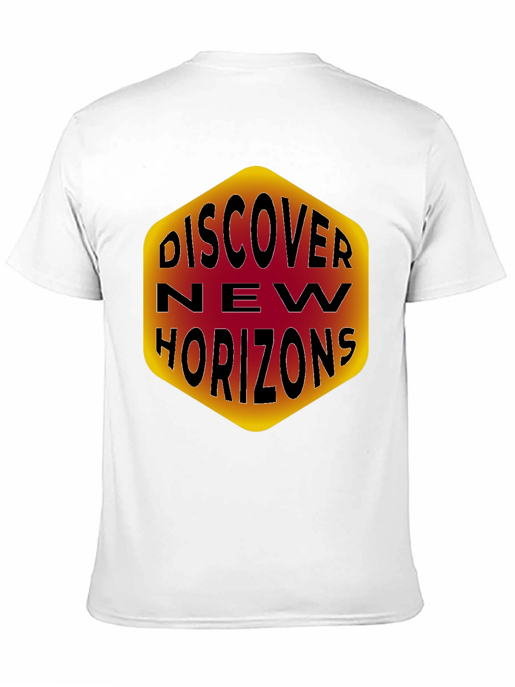 Discover New Horizons Graphic Tee - Black Cotton