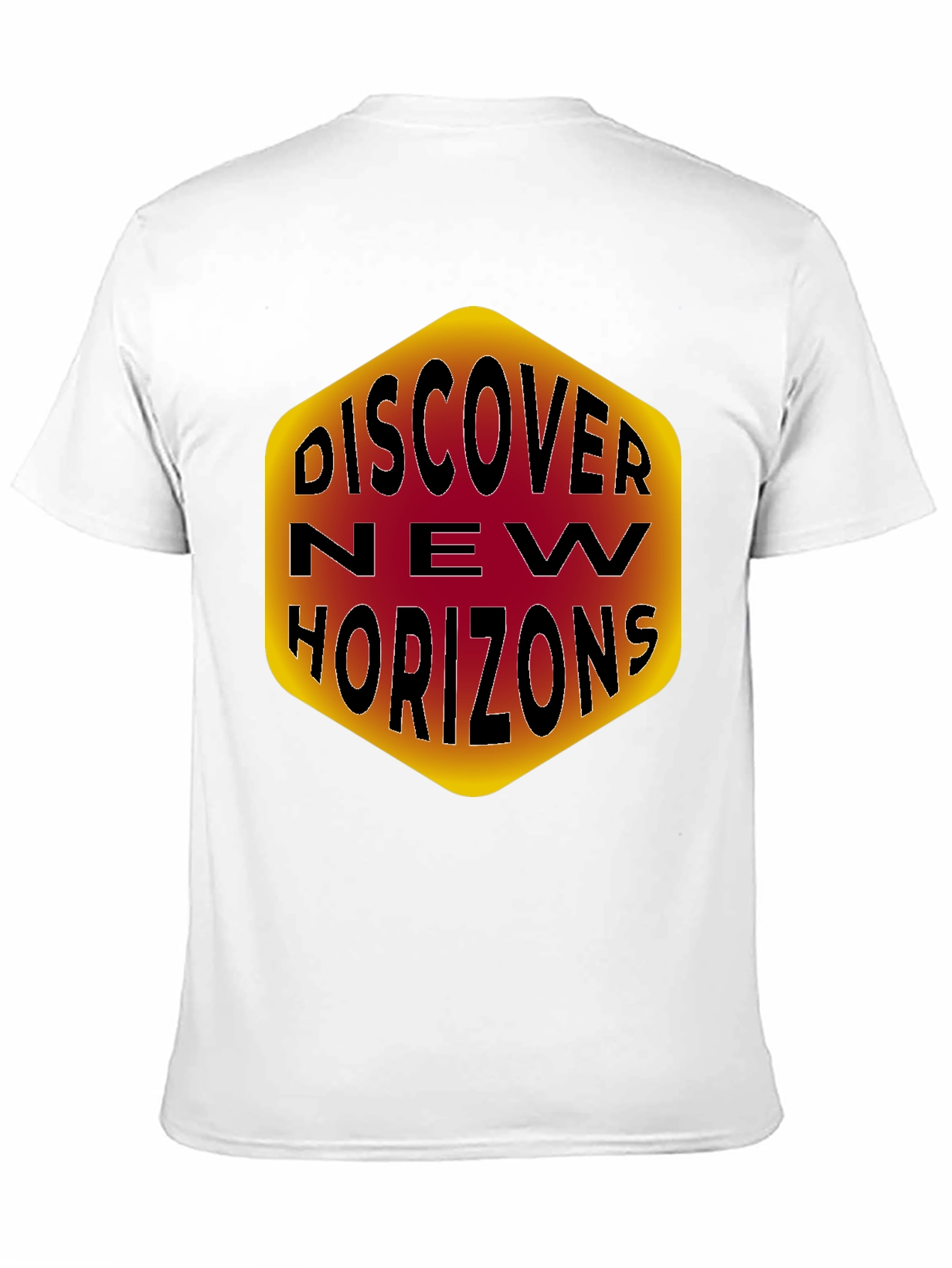 Discover New Horizons Graphic Tee - Black Cotton