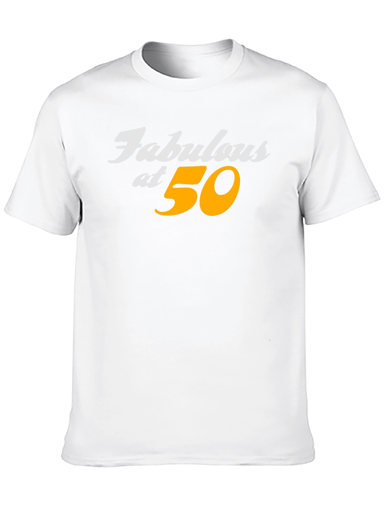 Fabulous at 50 Black Graphic T-Shirt