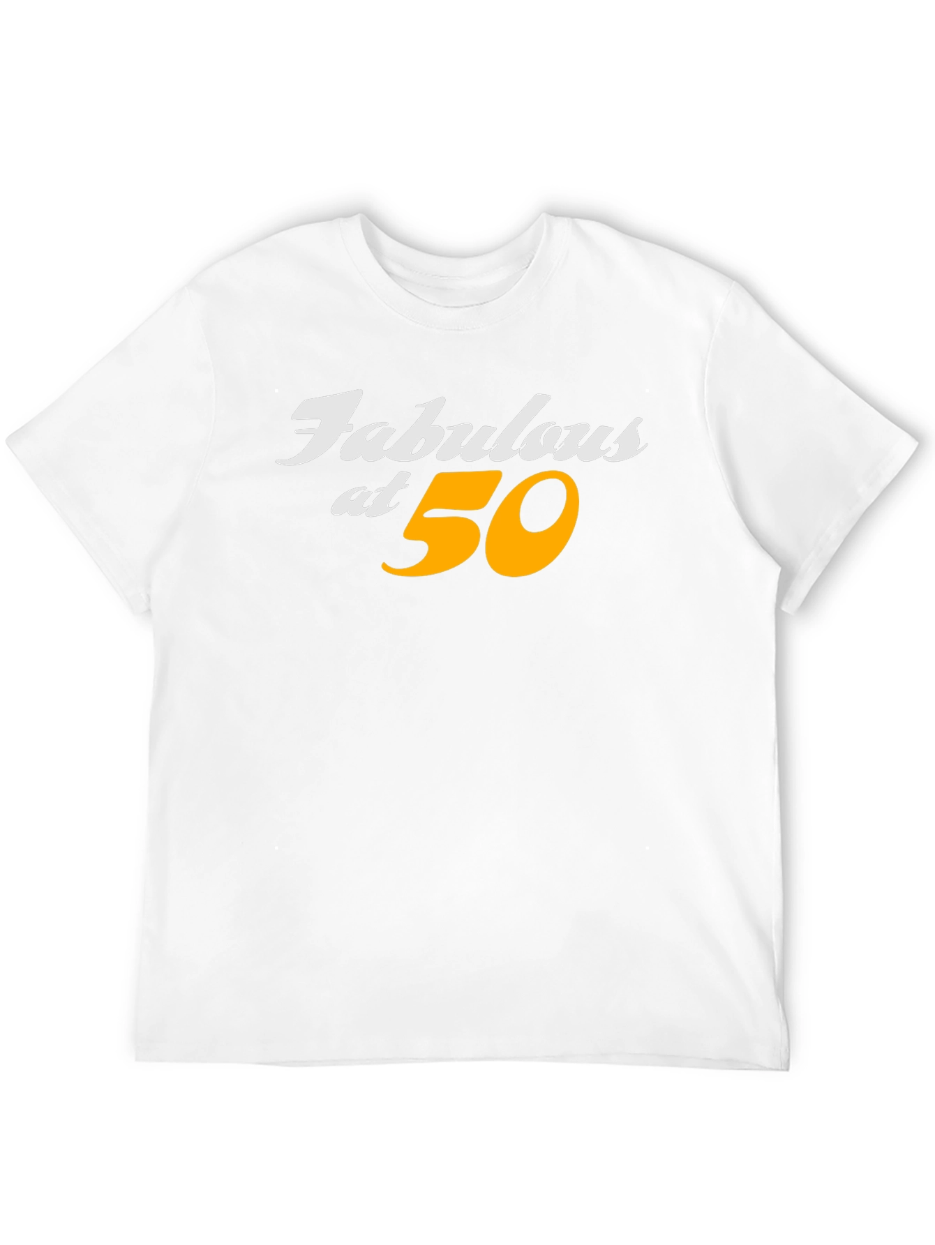 Fabulous at 50 Black Graphic T-Shirt