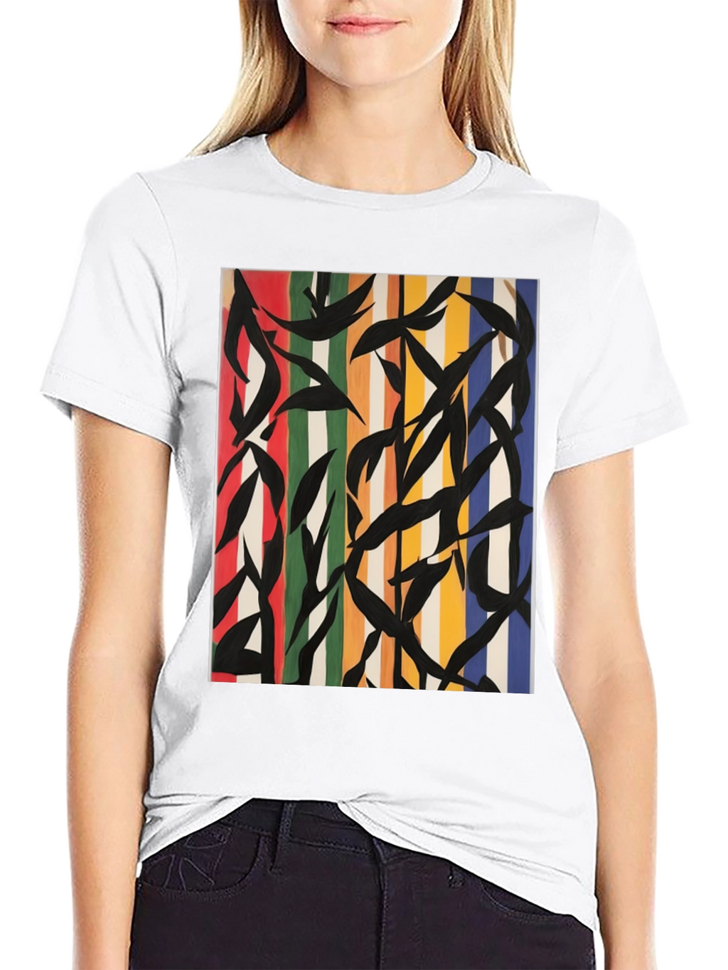 Abstract Art Graphic Tee - Modern Style
