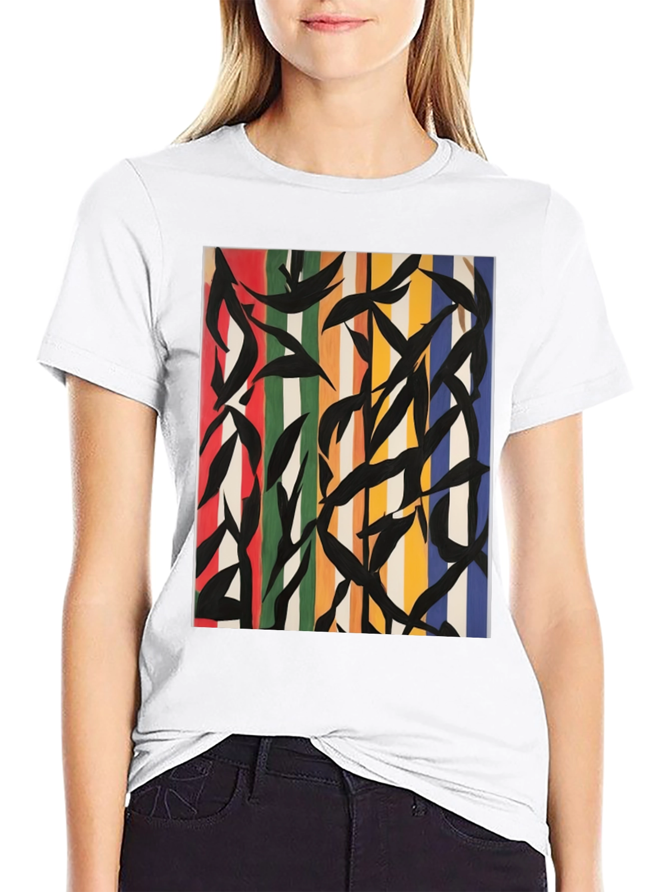 Abstract Art Graphic Tee - Modern Style