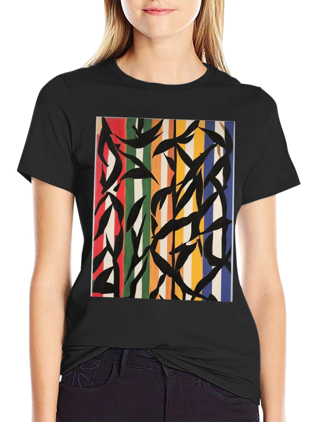Abstract Art Graphic Tee - Modern Style